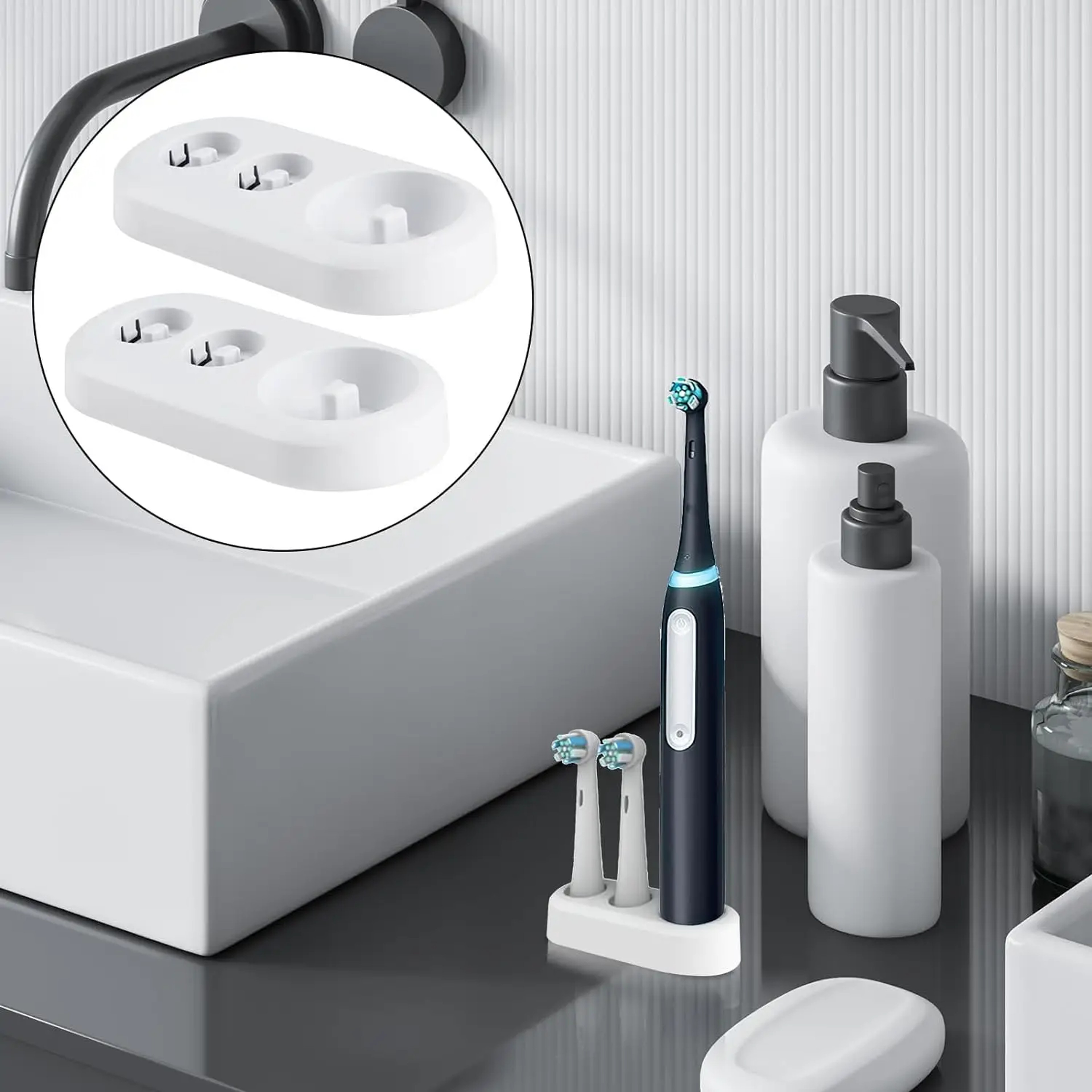 Oral B Compatible Electric Toothbrush Holder Stand Base Bathroom Organizer 5