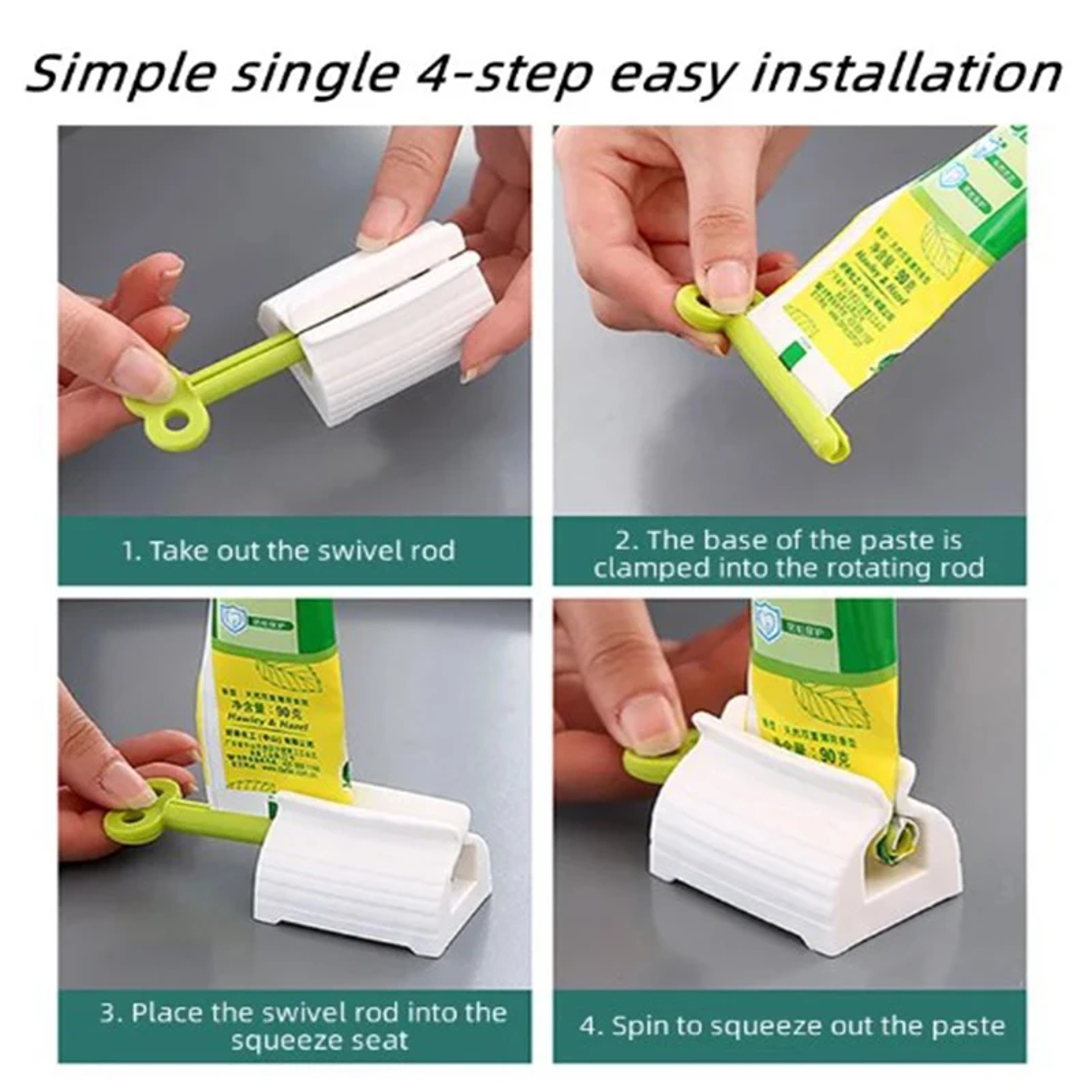 Rolling Toothpaste Squeezer Dispenser Stand For Easy Bathroom Organization 1