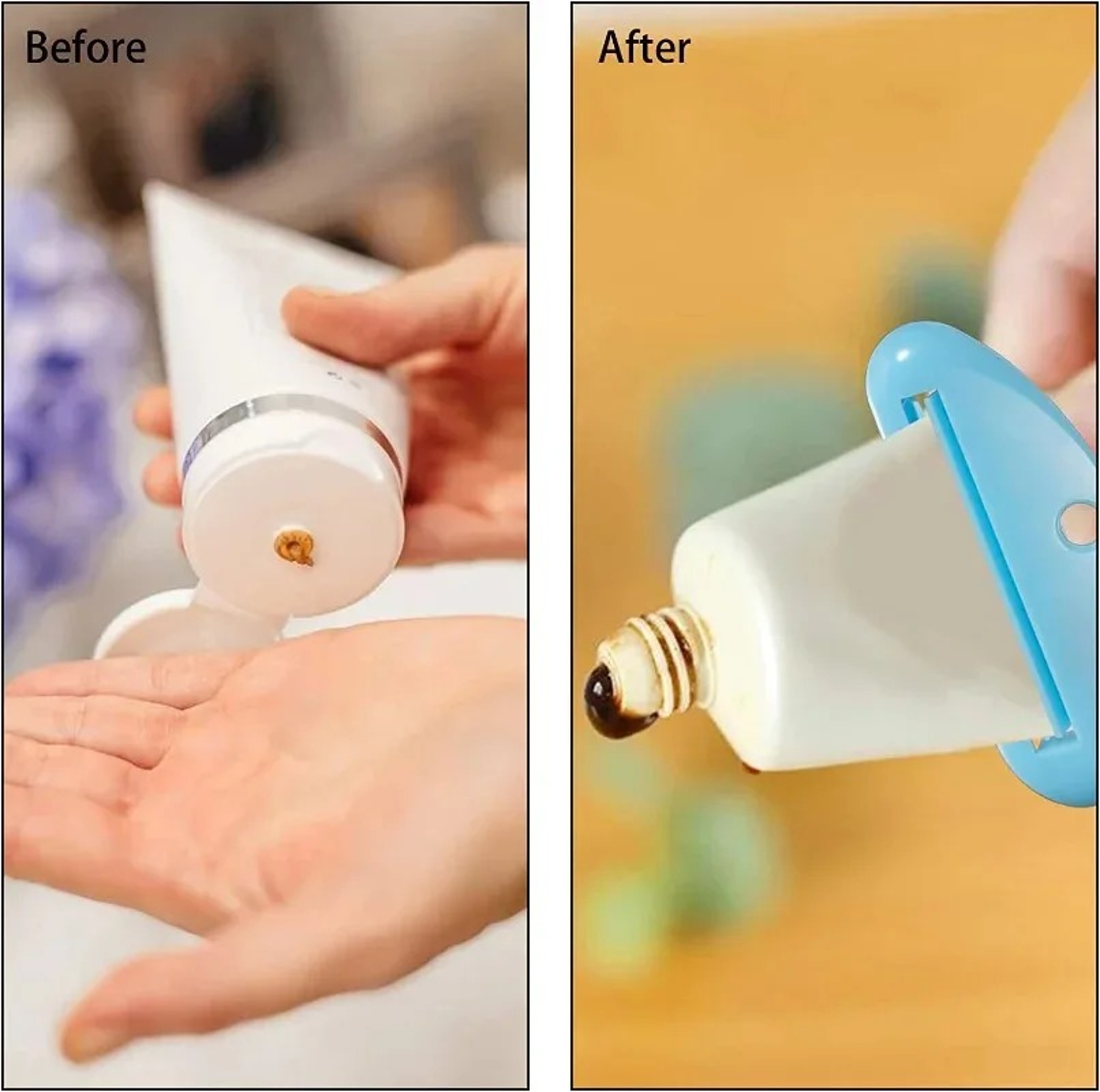 Manual Toothpaste Squeezer Tube Dispenser Clip Space Saving Bathroom Organizer 2