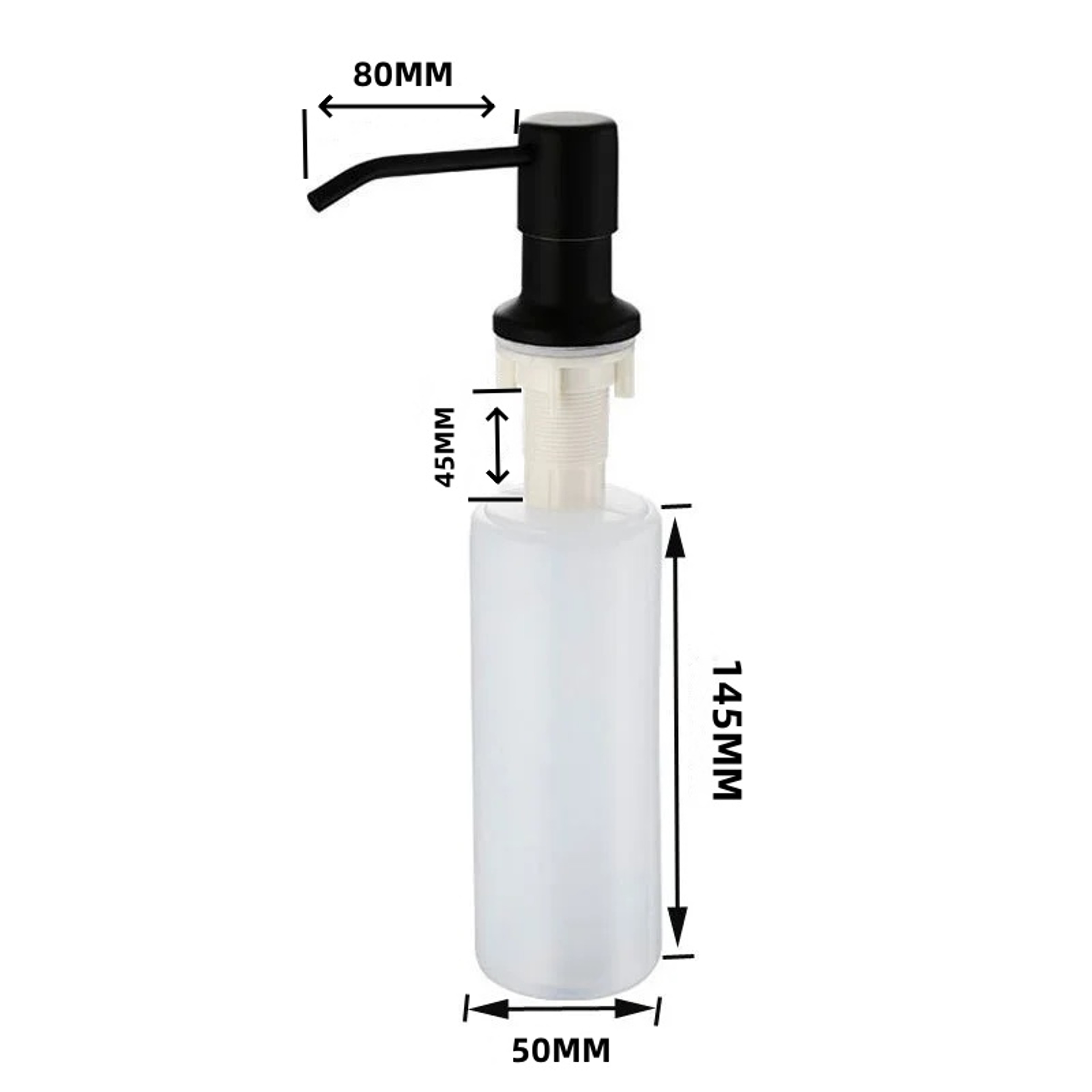 Stainless Steel Sink Soap Dispenser Kitchen Countertop Lotion Pump 5