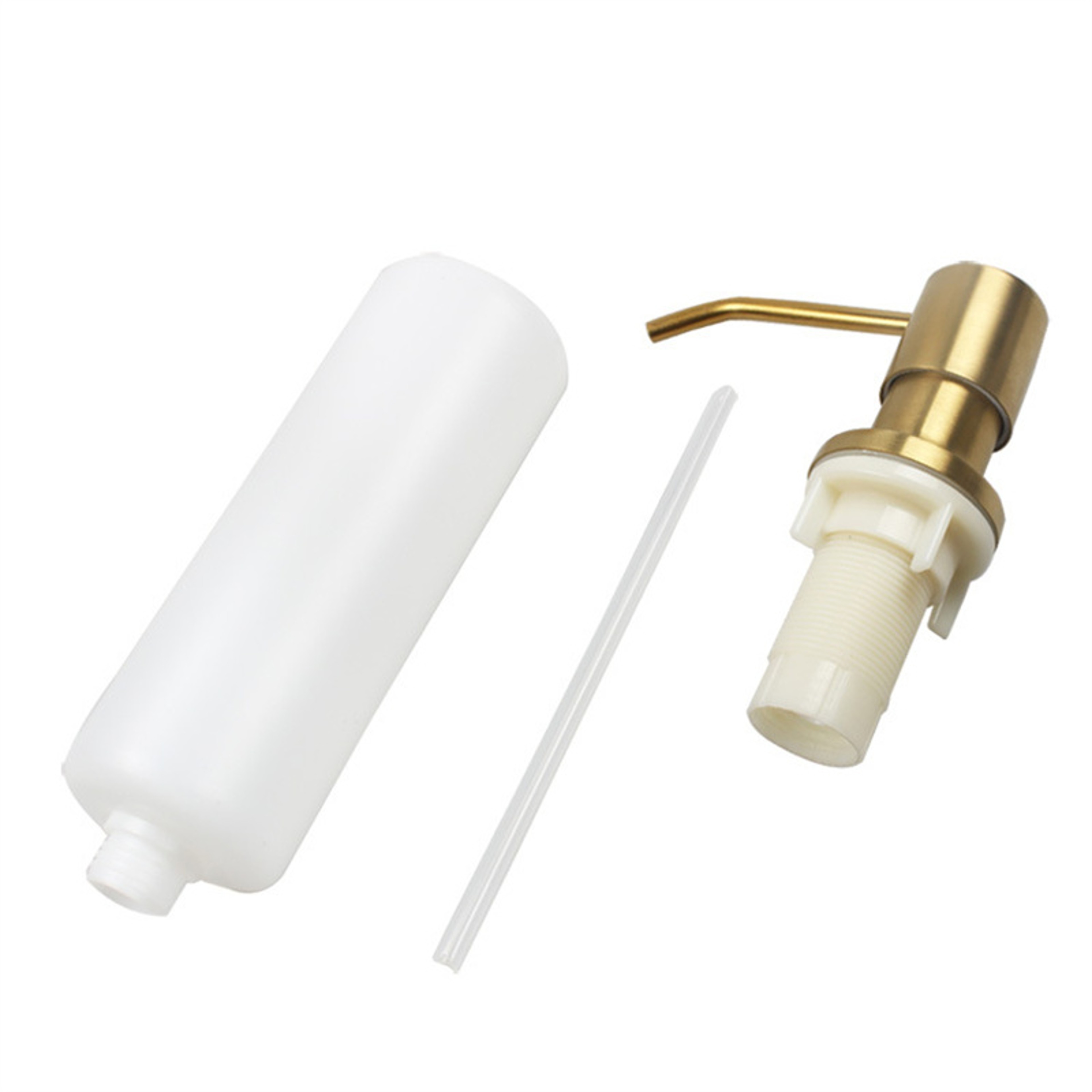 Stainless Steel Sink Soap Dispenser Kitchen Countertop Lotion Pump 6