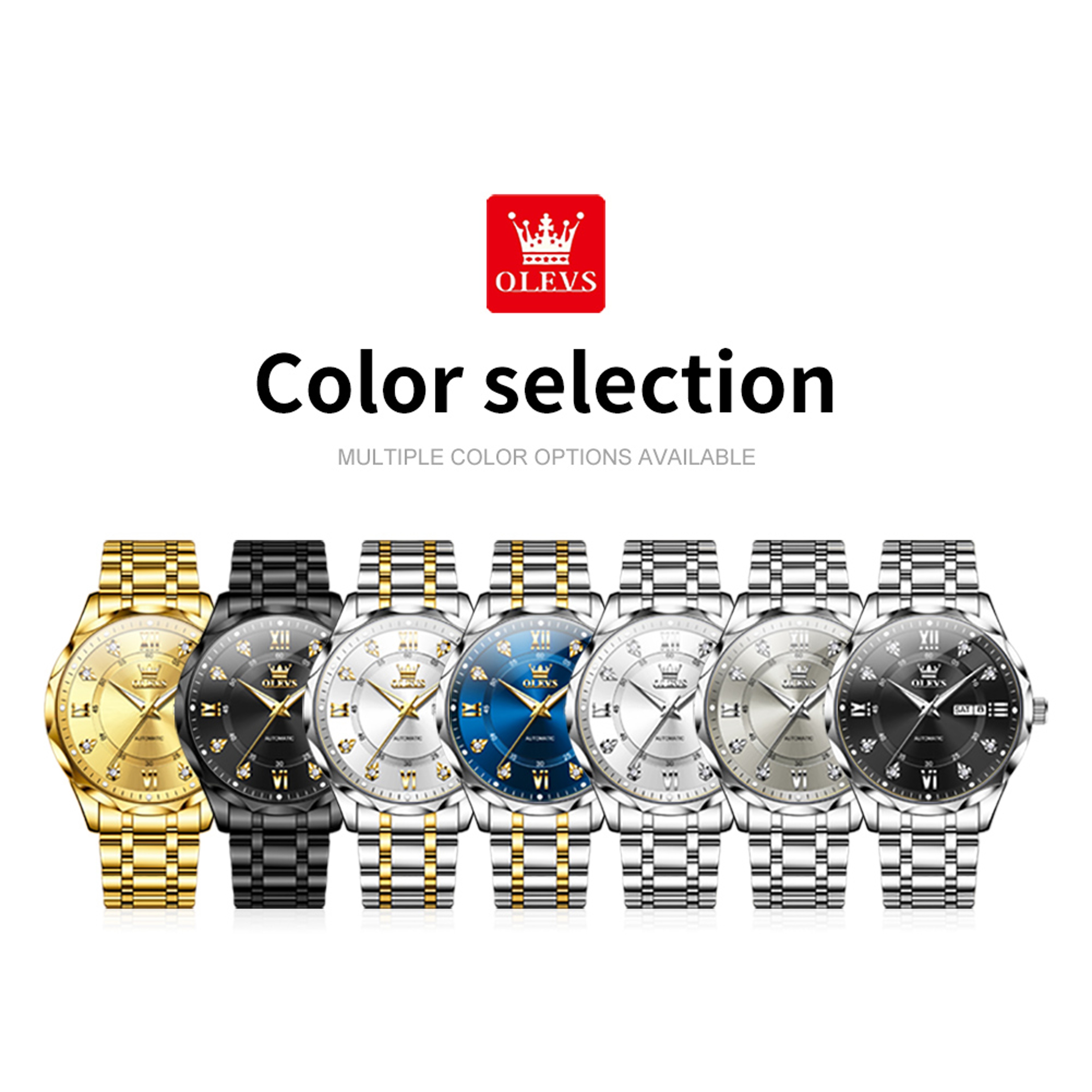Luxury Automatic Mechanical Mens Watch With Luminous Date Display And Waterproof Business Style 5