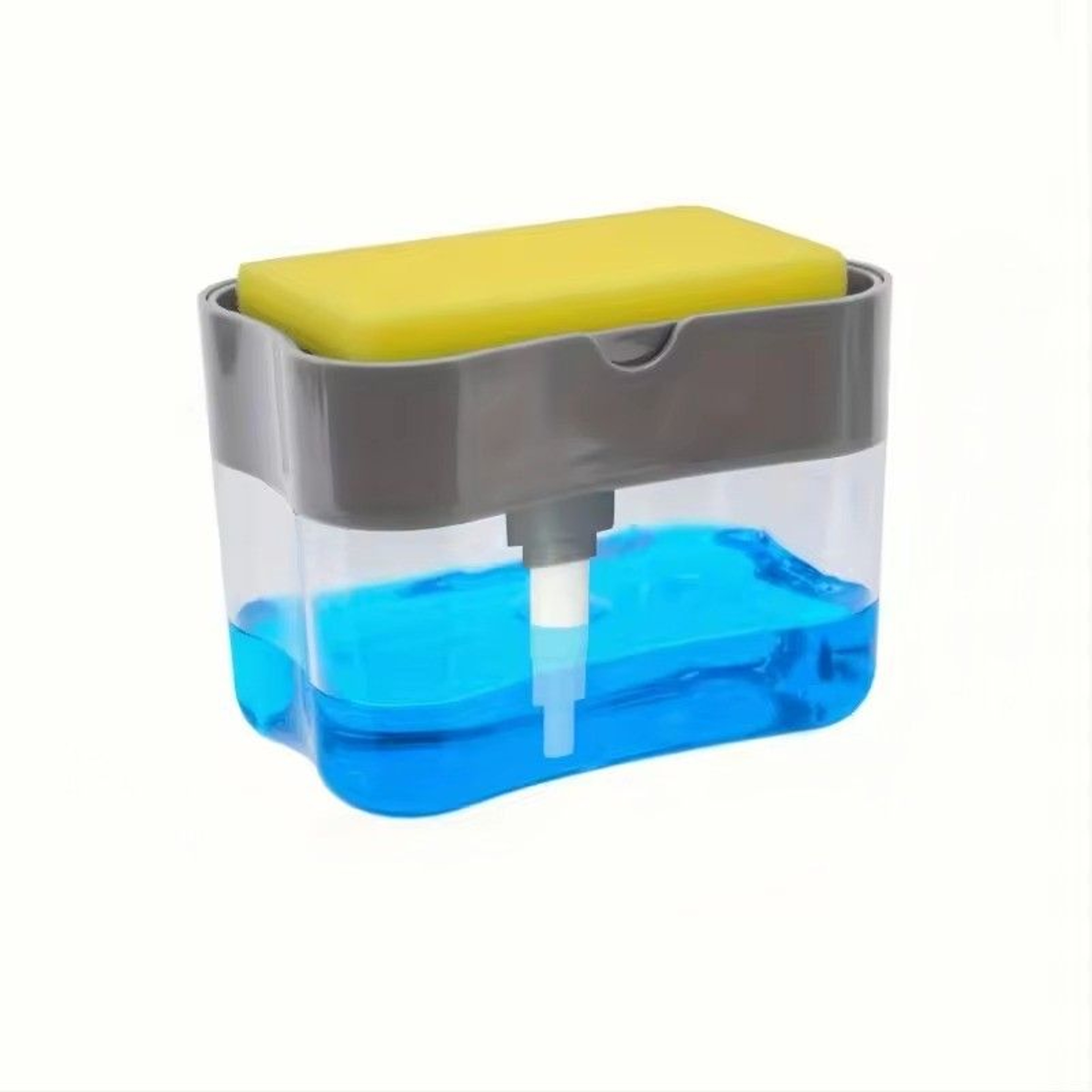Modern Space Theme Dish Soap Dispenser With Sponge Holder Stylish Kitchen Sink Organizer 0