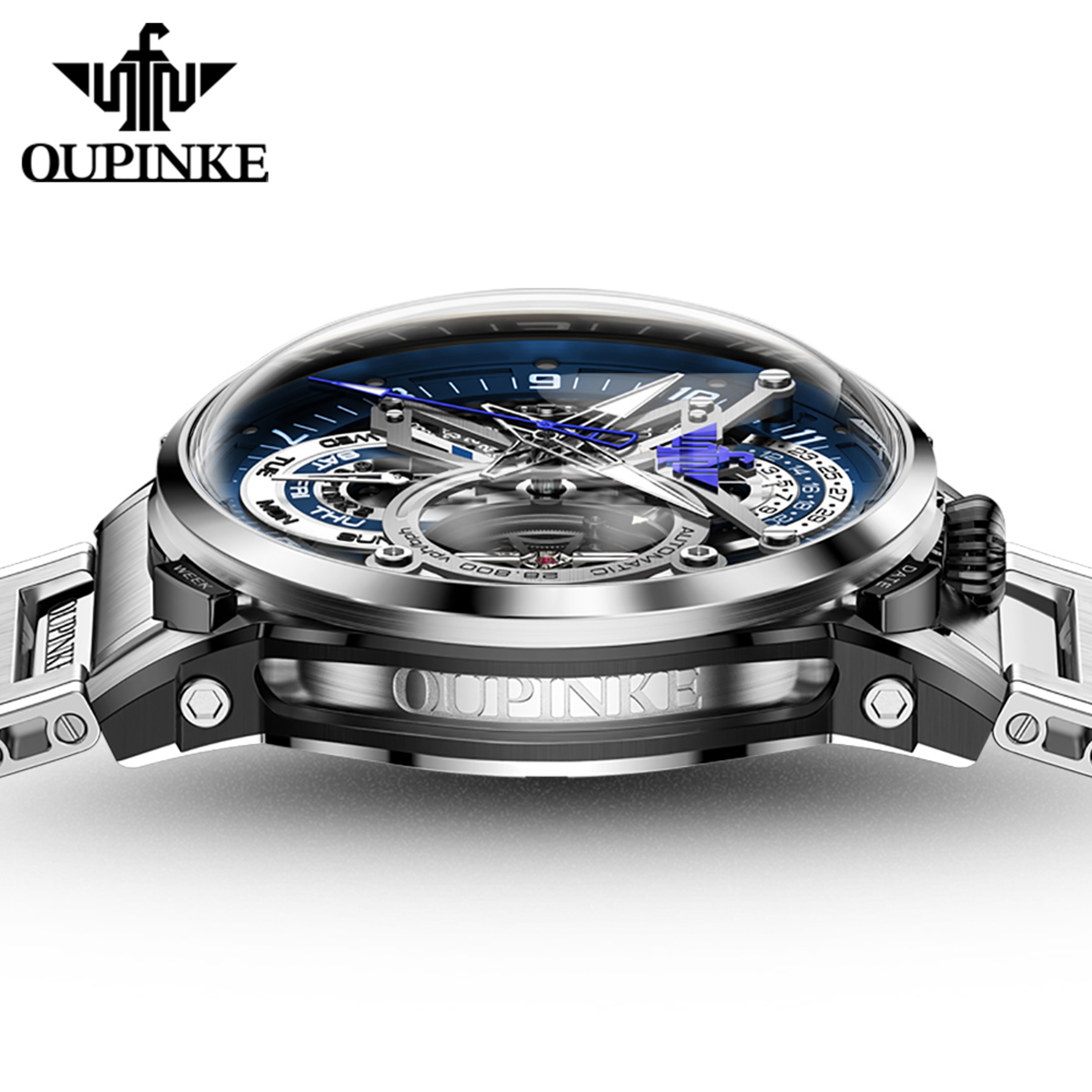 Luxury Hollow Automatic Mechanical Watch For Men Italian Design Limited Edition 1