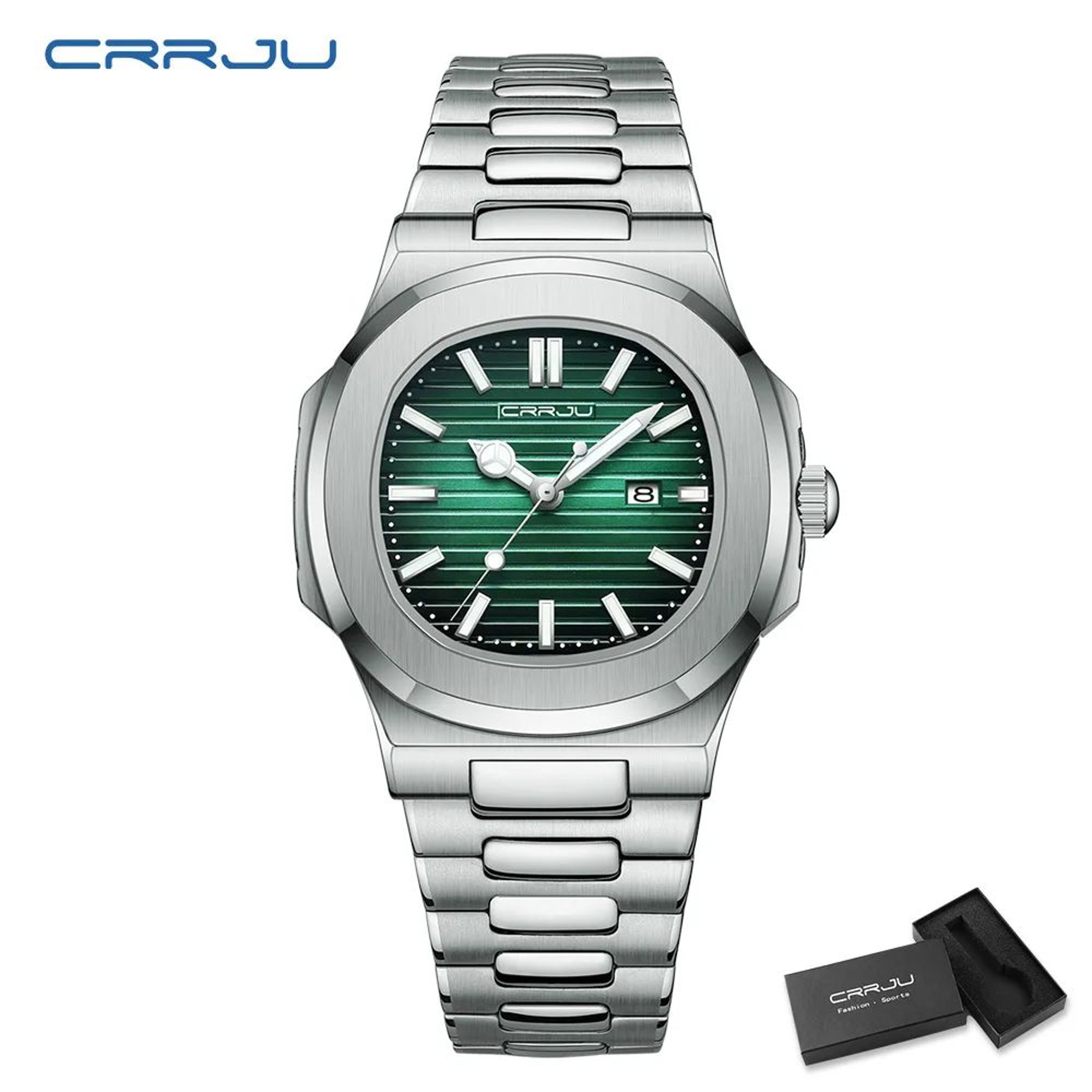 Luxury Square Dial Mens Quartz Watch With Luminous Display And Waterproof Sports Design 14