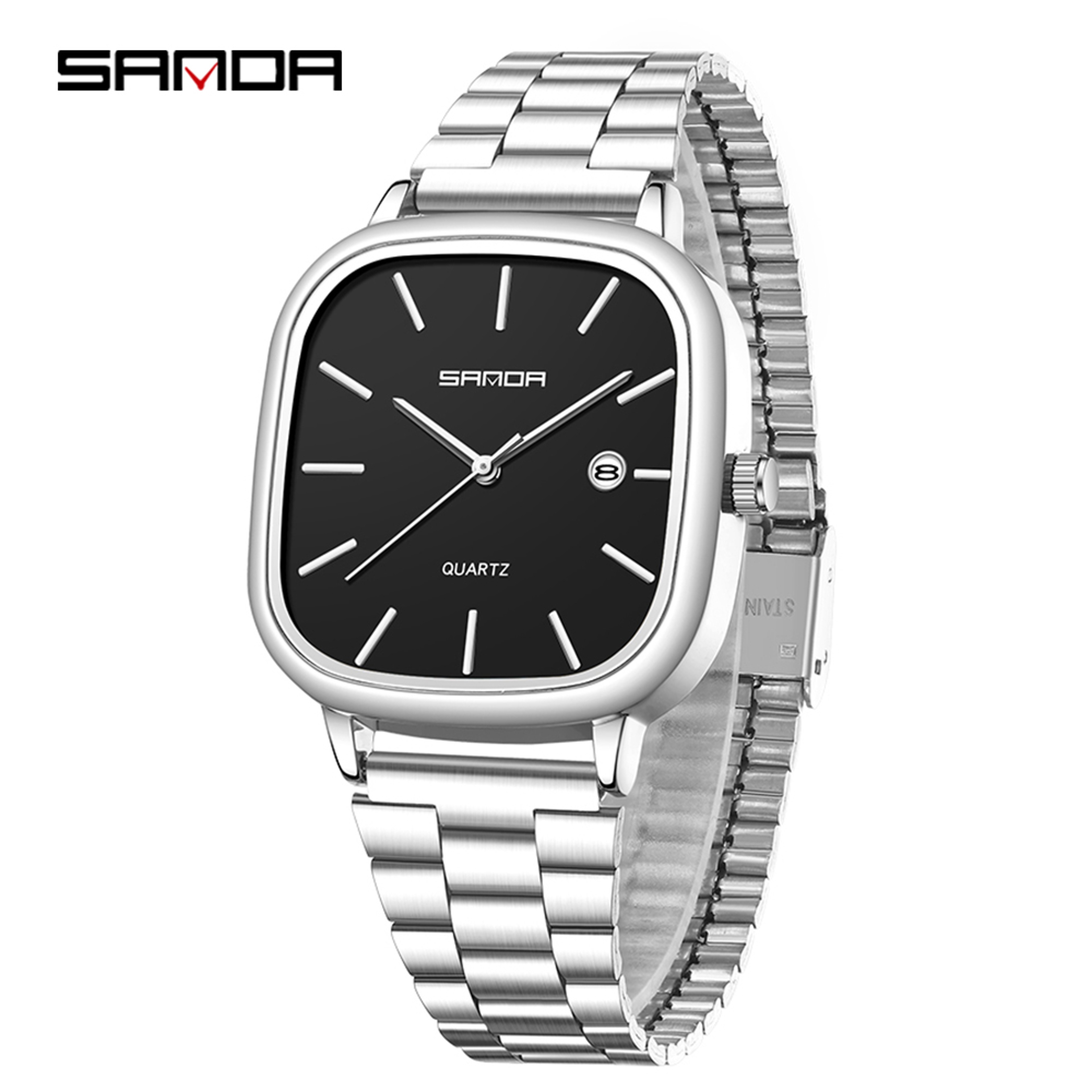 Couple Quartz Square Watches Waterproof Elegant Matching Gift Set 19