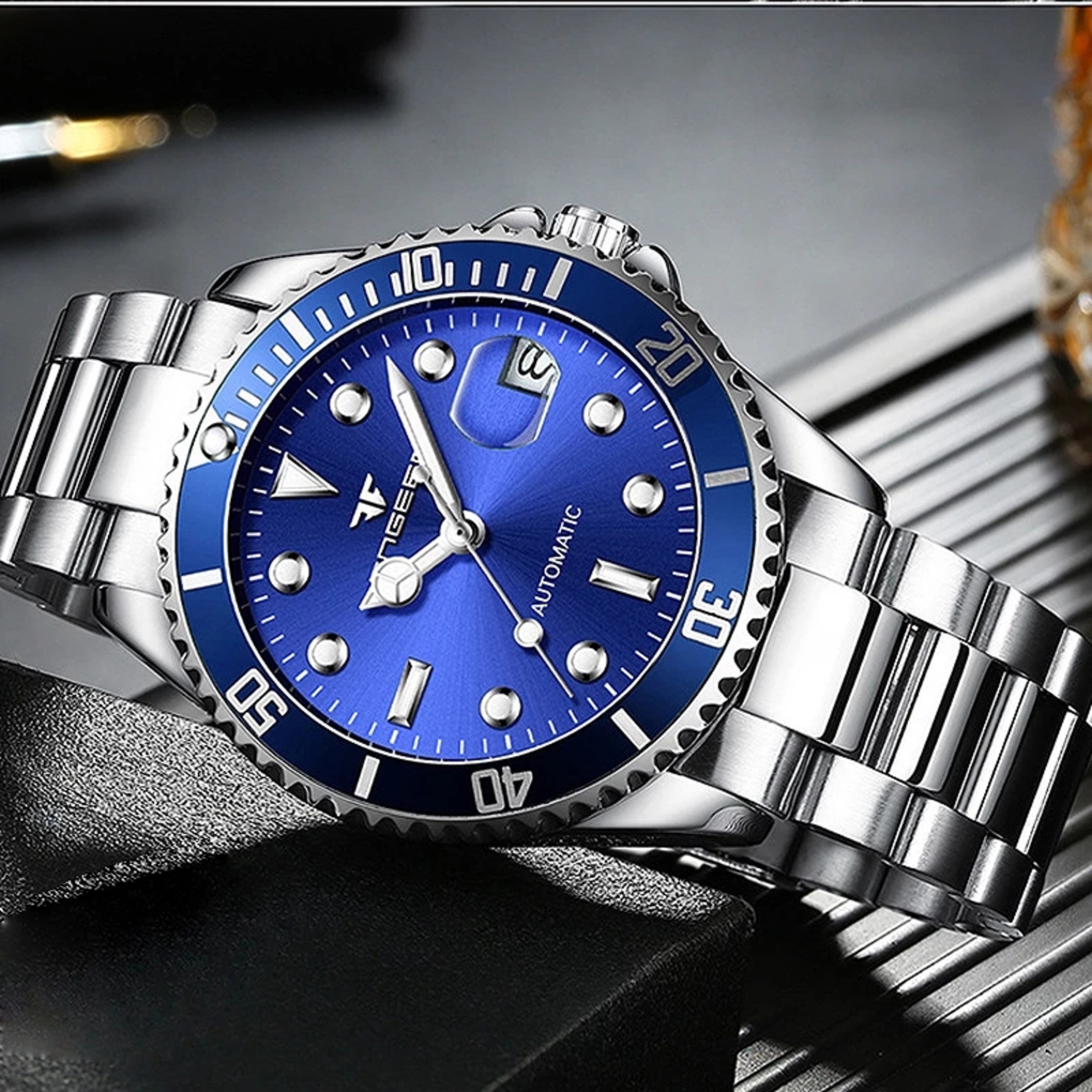 Luxury Automatic Mechanical Watch for Men with Ceramic Bezel Sapphire Glass – view 1