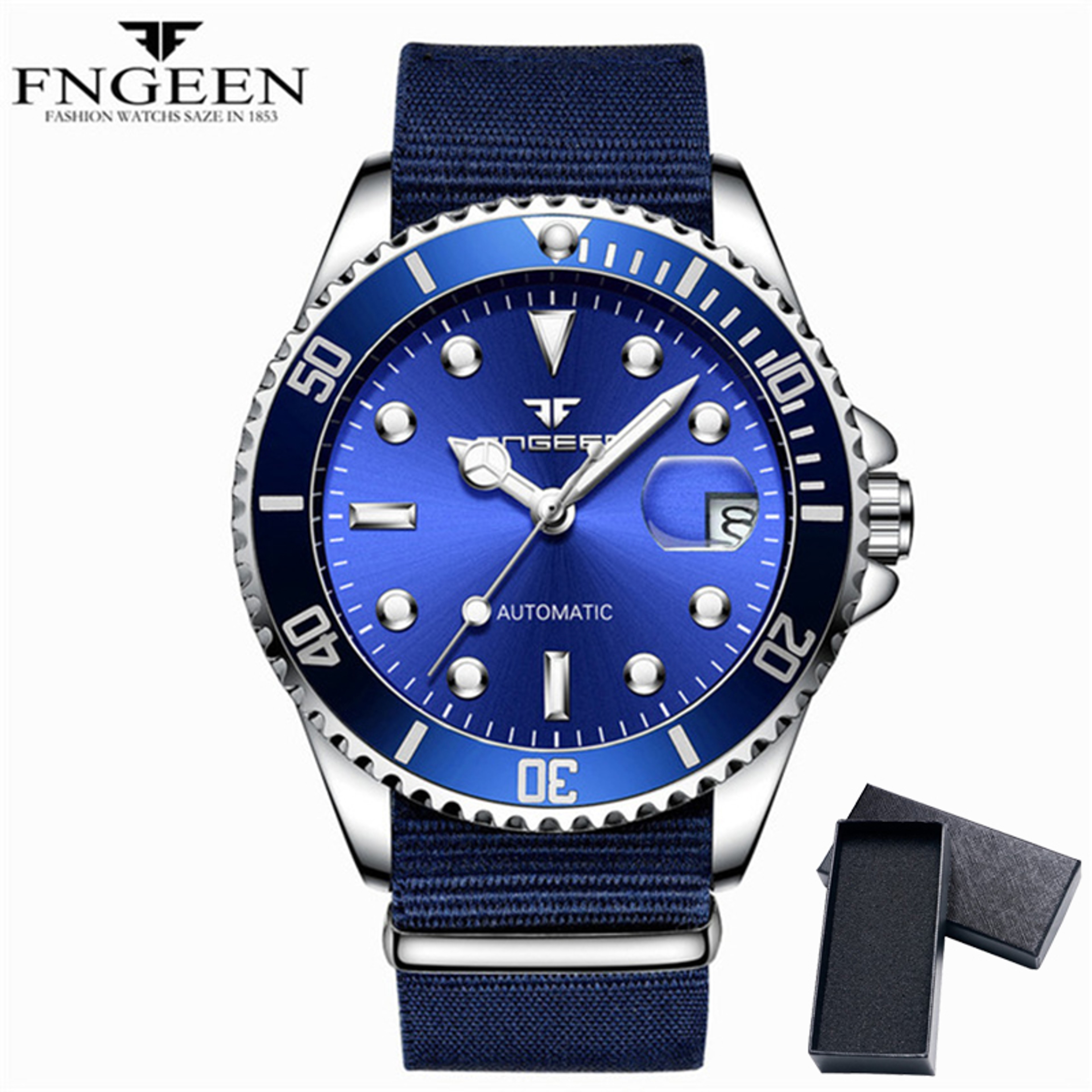 Luxury Automatic Mechanical Watch for Men with Ceramic Bezel Sapphire Glass – view 9