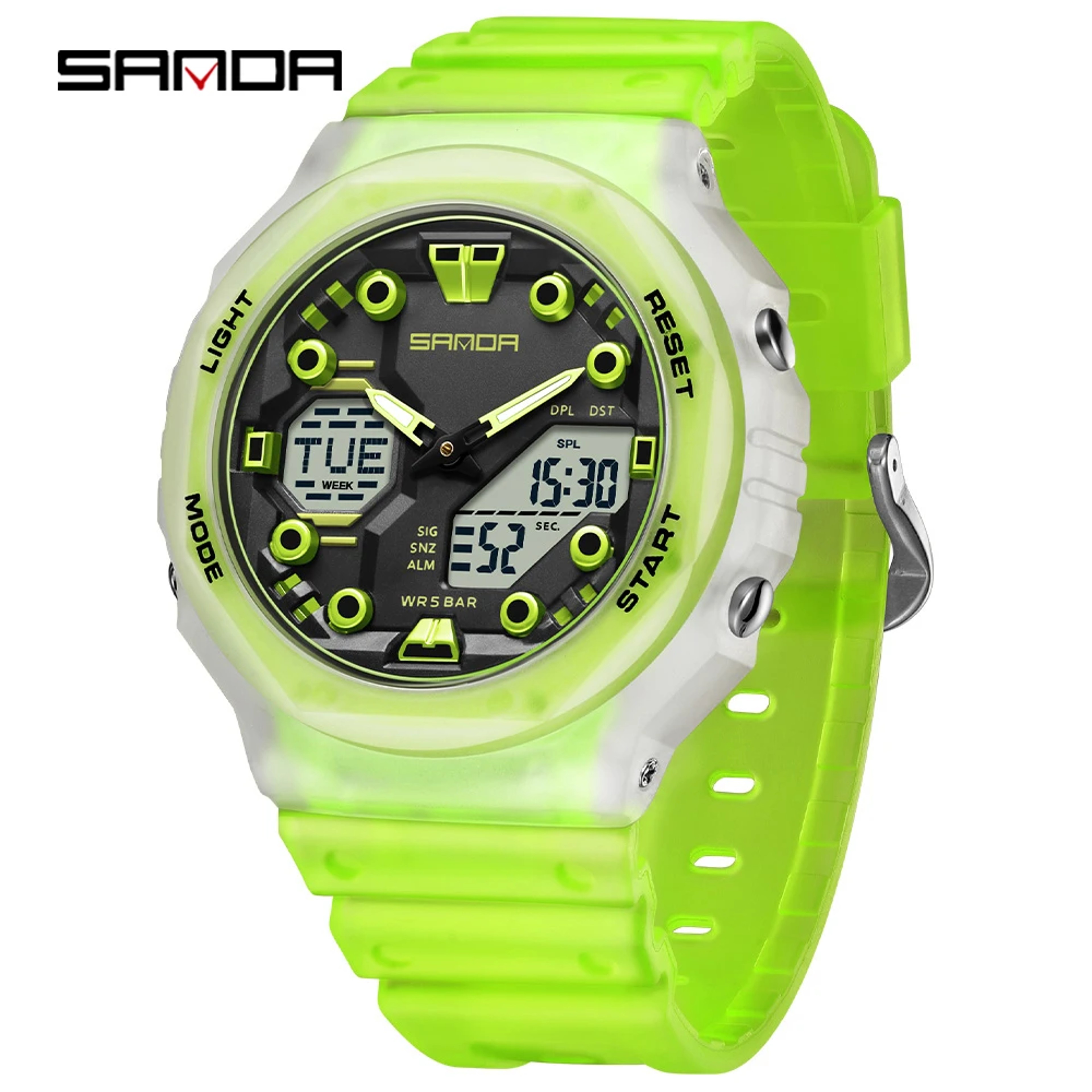 Electronic Digital Watch With Night Light Alarm Waterproof Student Sports Watch 7