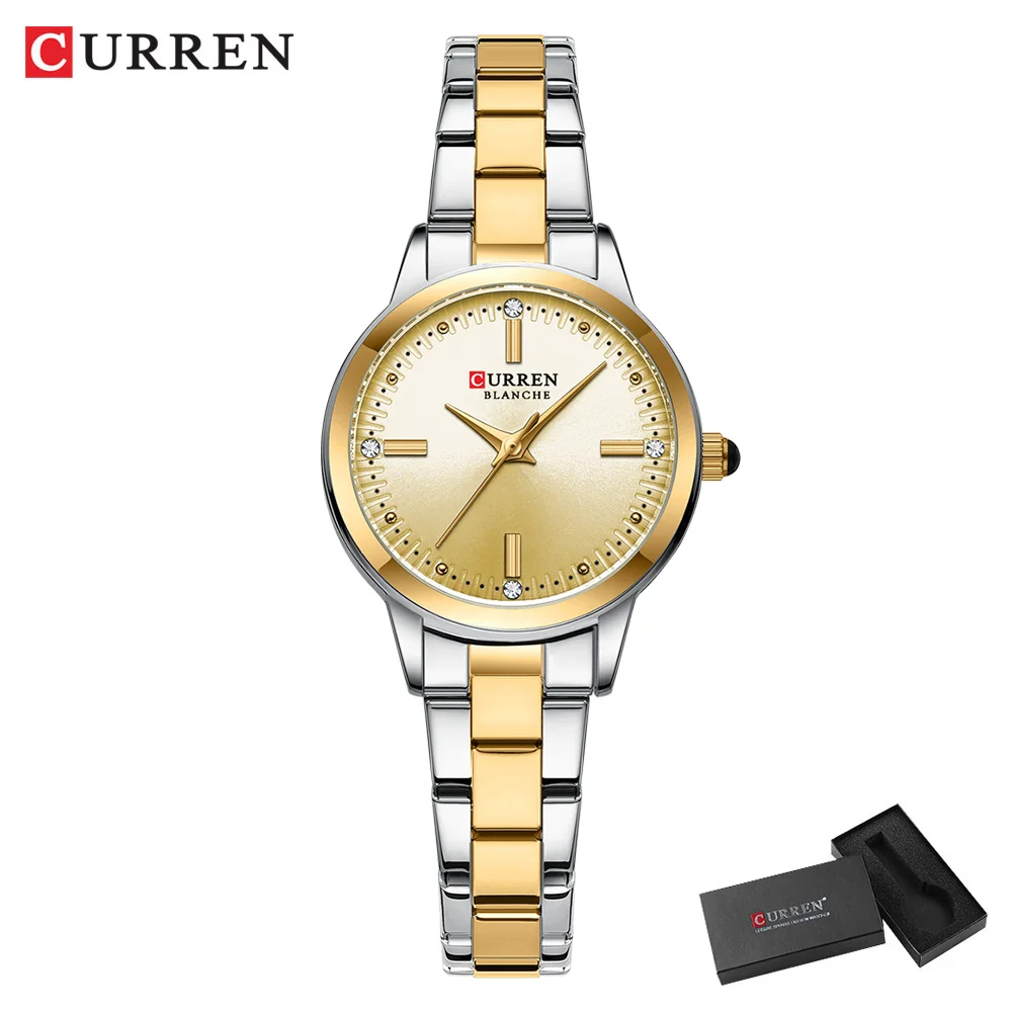 Womens Luxury Quartz Watch with Roman Dial Diamond Details Waterproof Ladies Wristwatch – view 10