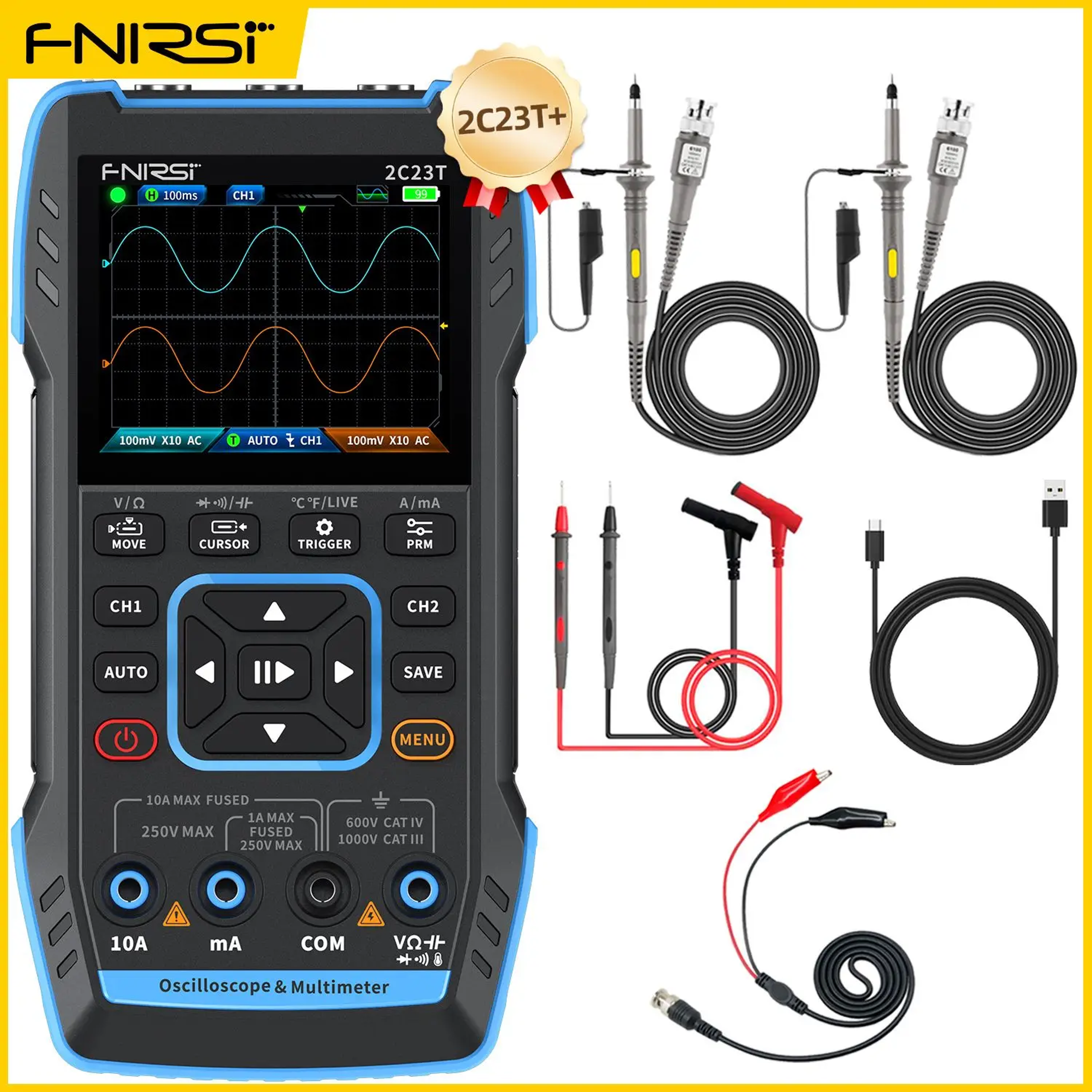 Handheld Oscilloscope Multimeter And Signal Generator 7