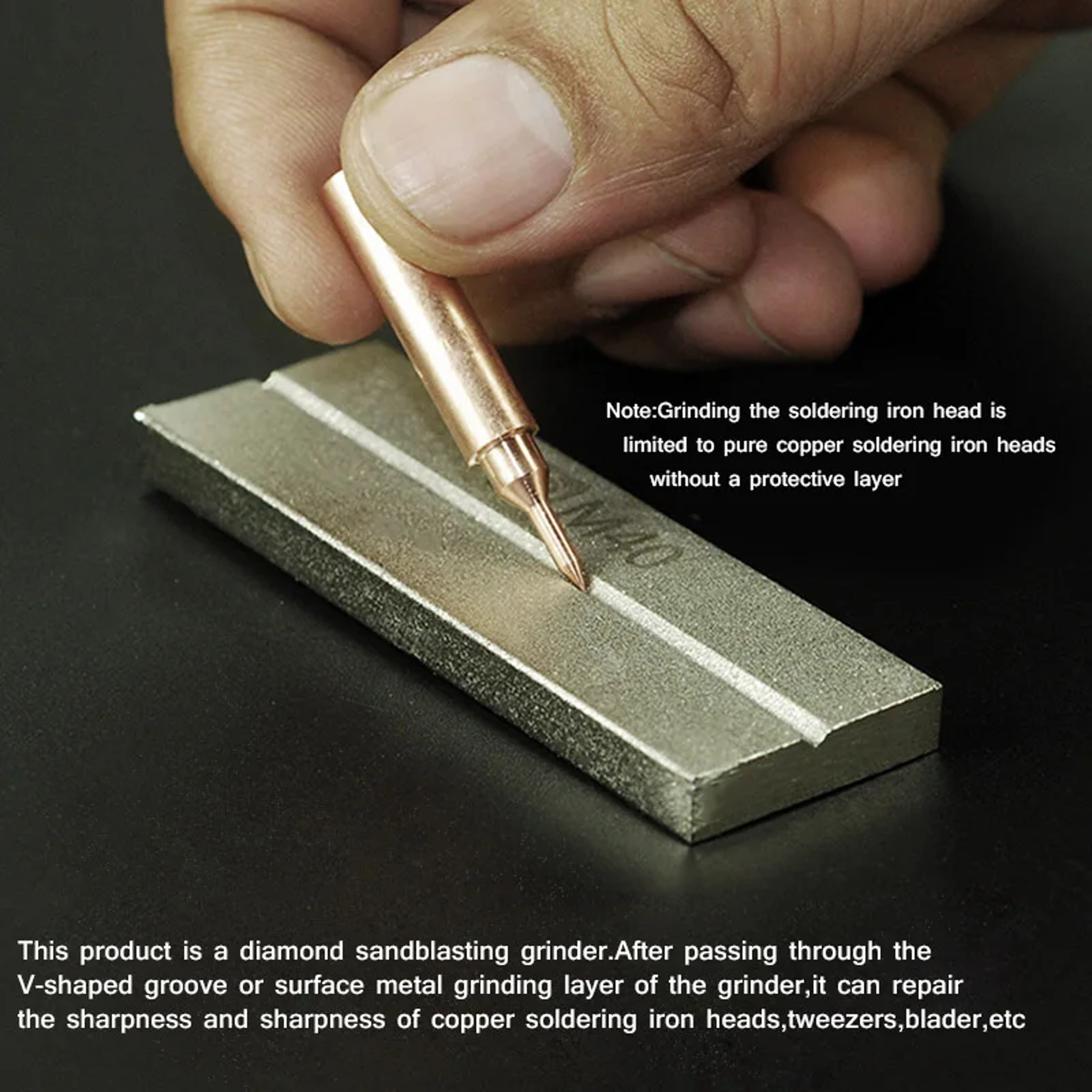 Double Sided Tweezer Sharpening Whetstone And Precision Grinding Tool 3