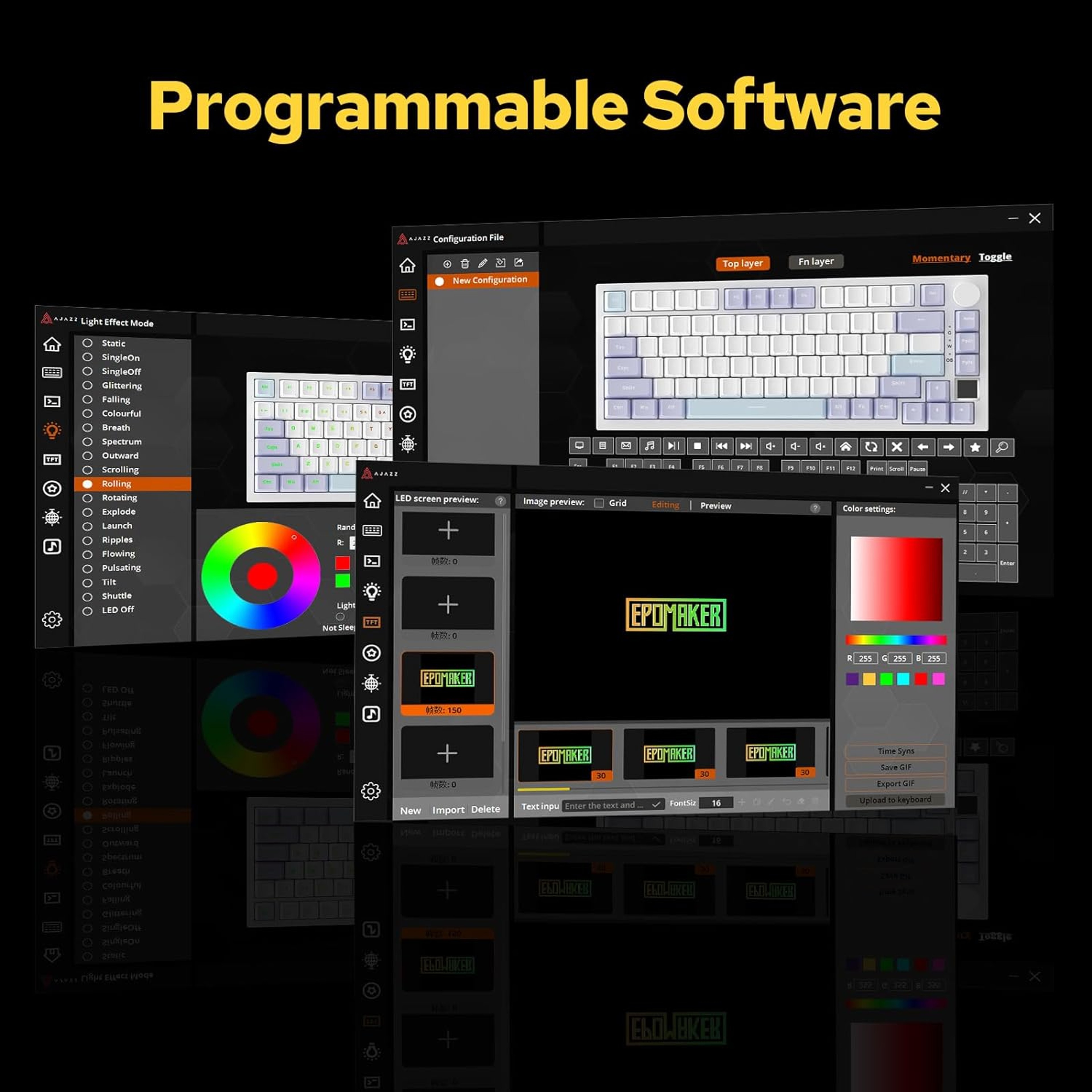 Pro Wireless Mechanical Keyboard With RGB Hot Swap And Gasket Mount 6