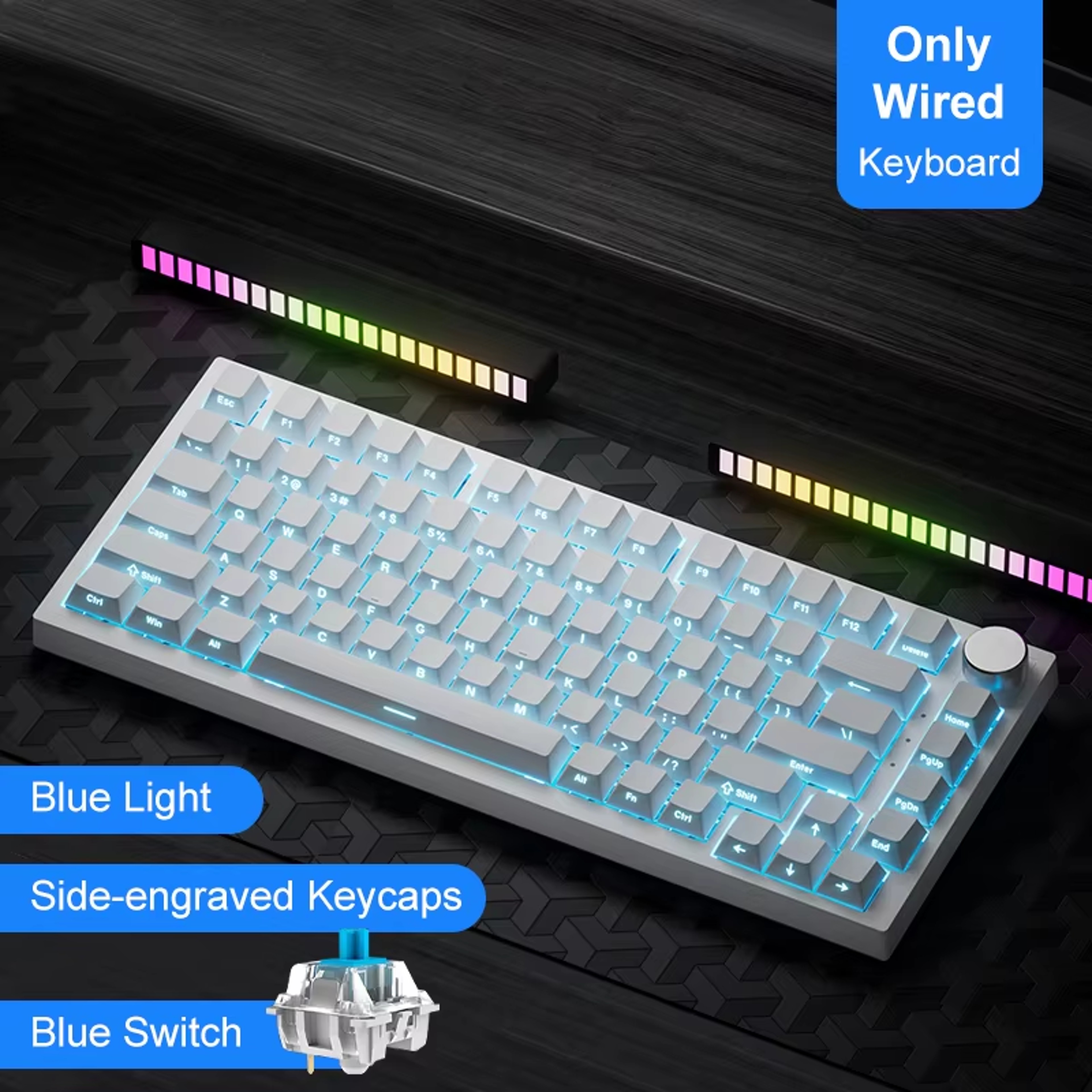Pro Wireless Mechanical Keyboard With RGB Hot Swap And Gasket Mount 20