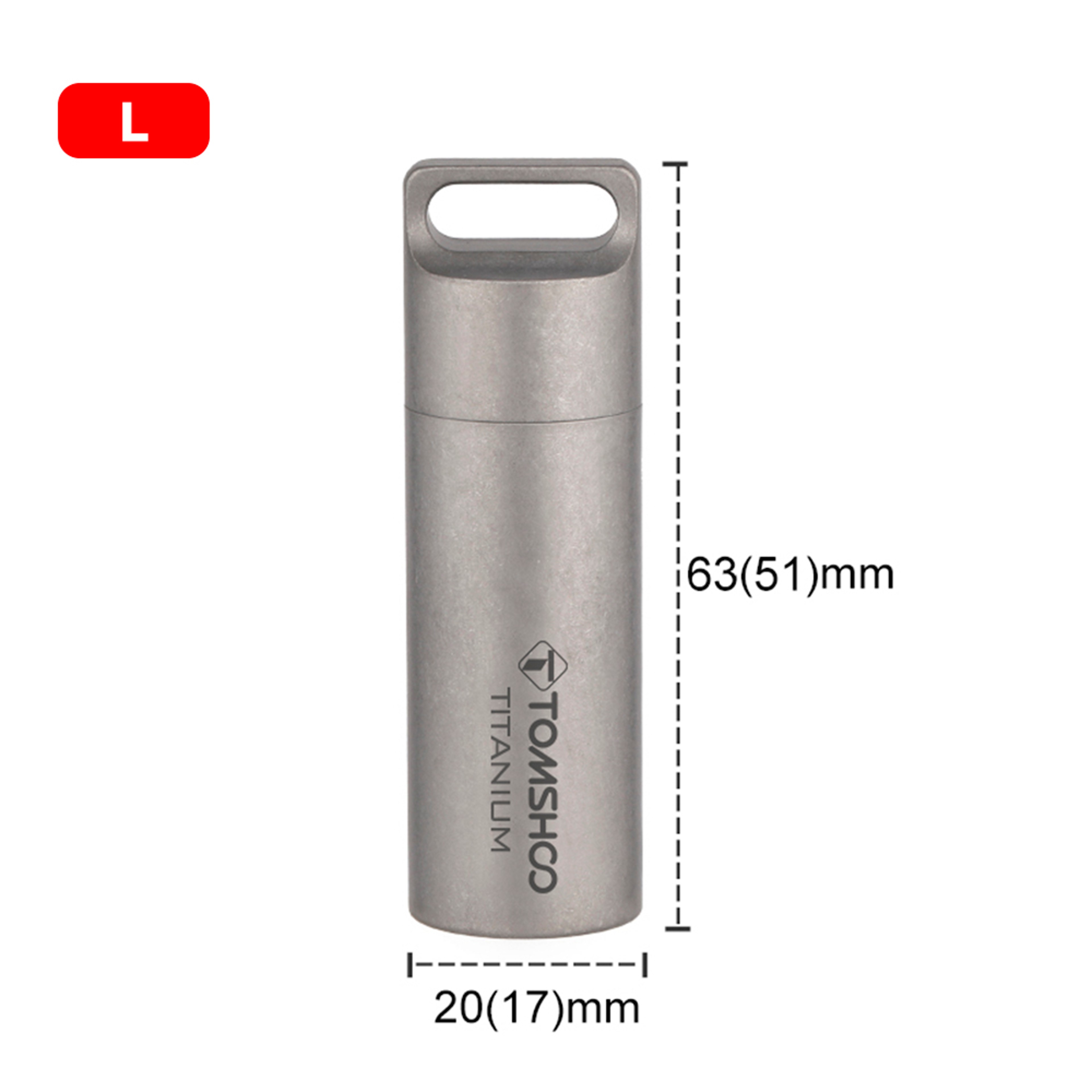 Titanium Waterproof Pill Box Portable Mini EDC Pill Holder 8