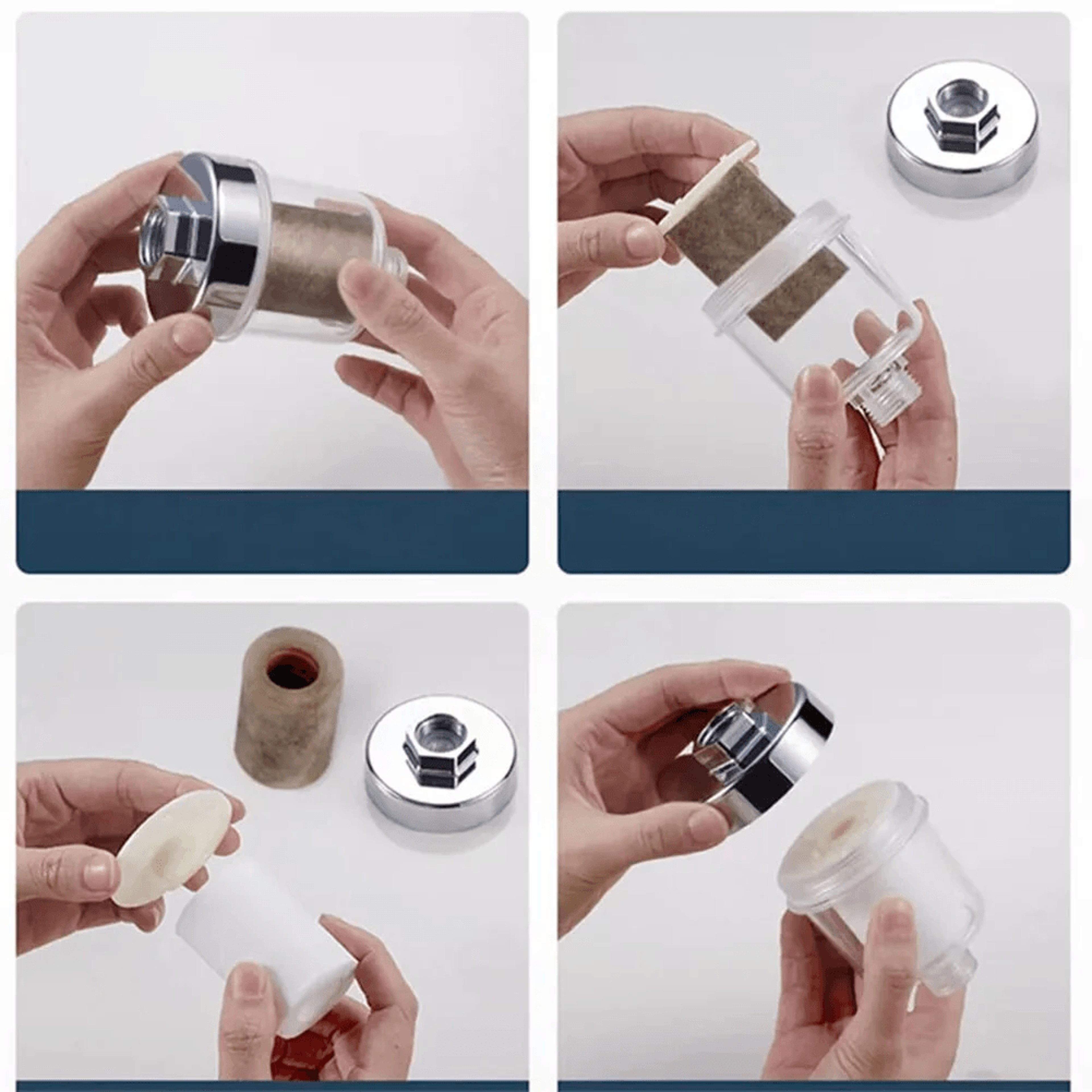 Universal Faucet Shower Water Filter With PP Cotton Cartridge 3