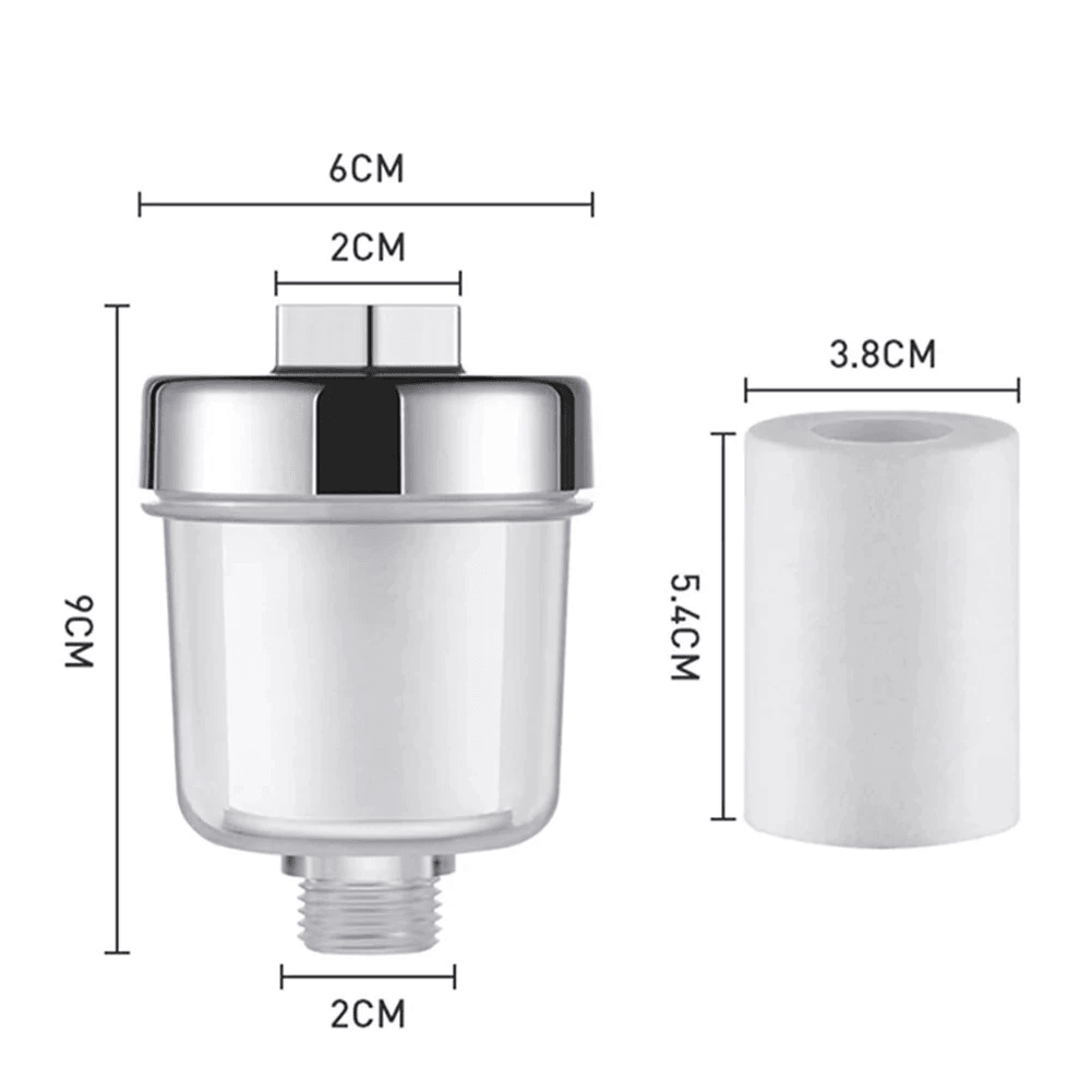 Universal Faucet Shower Water Filter With PP Cotton Cartridge 9