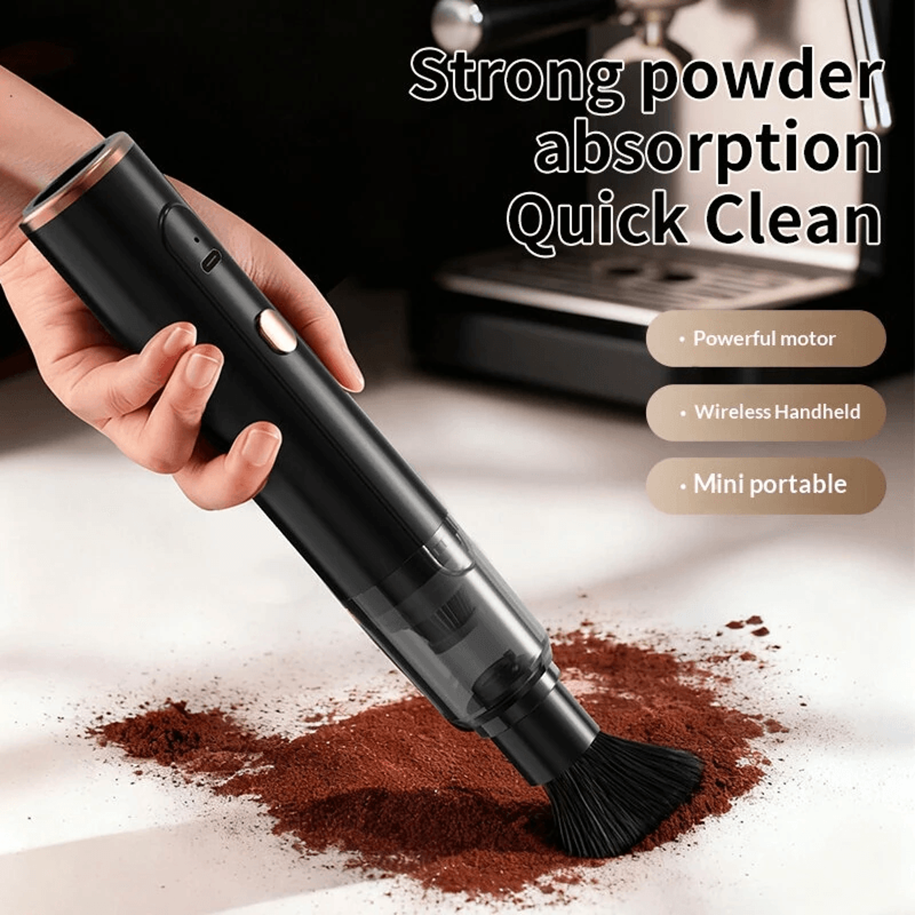 Cordless Handheld Vacuum Cleaner With Dual Airflow And Type C Charging 4