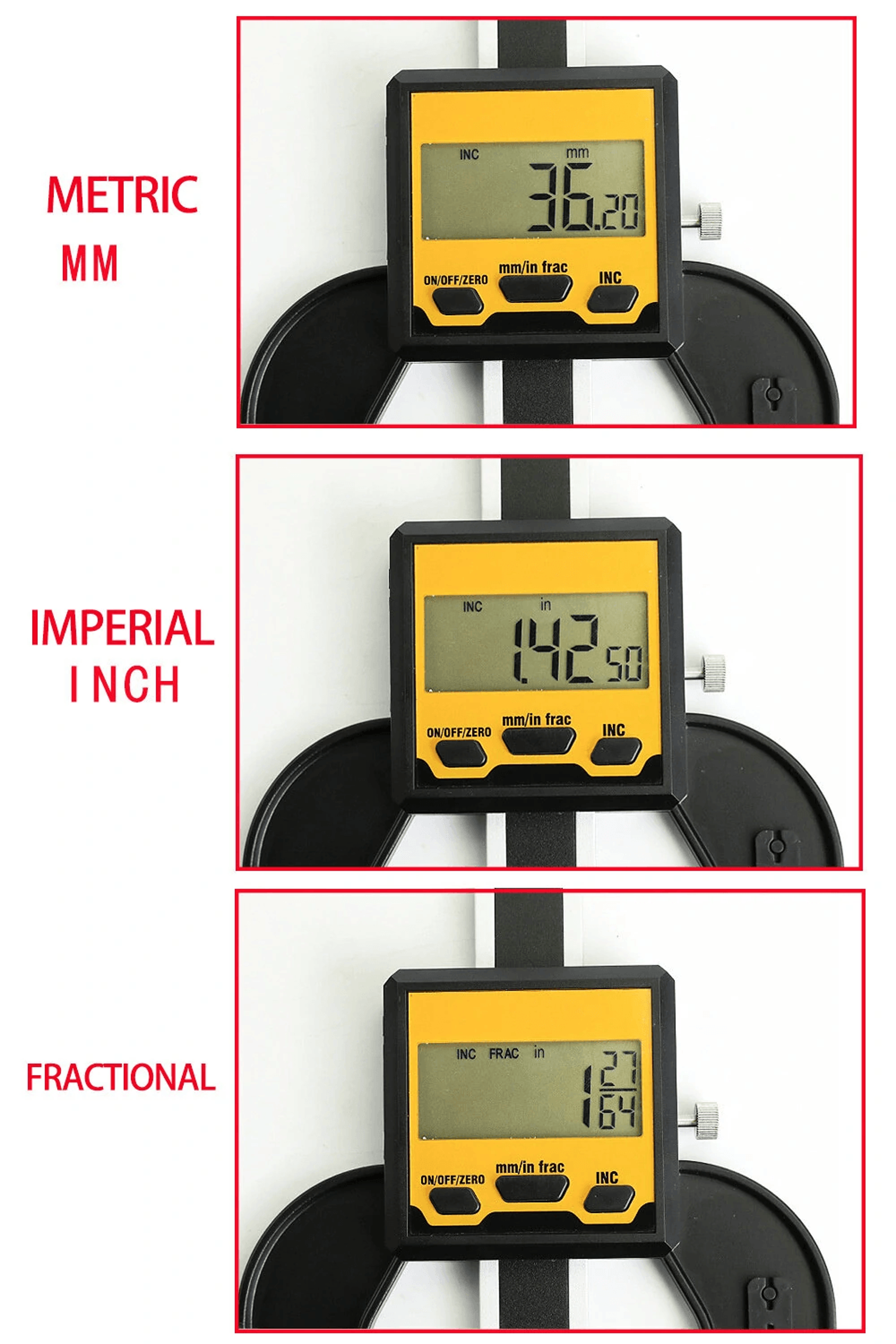 Precision Digital Depth Gauge With LCD Display For Woodworking And Accurate Height Measurement 5