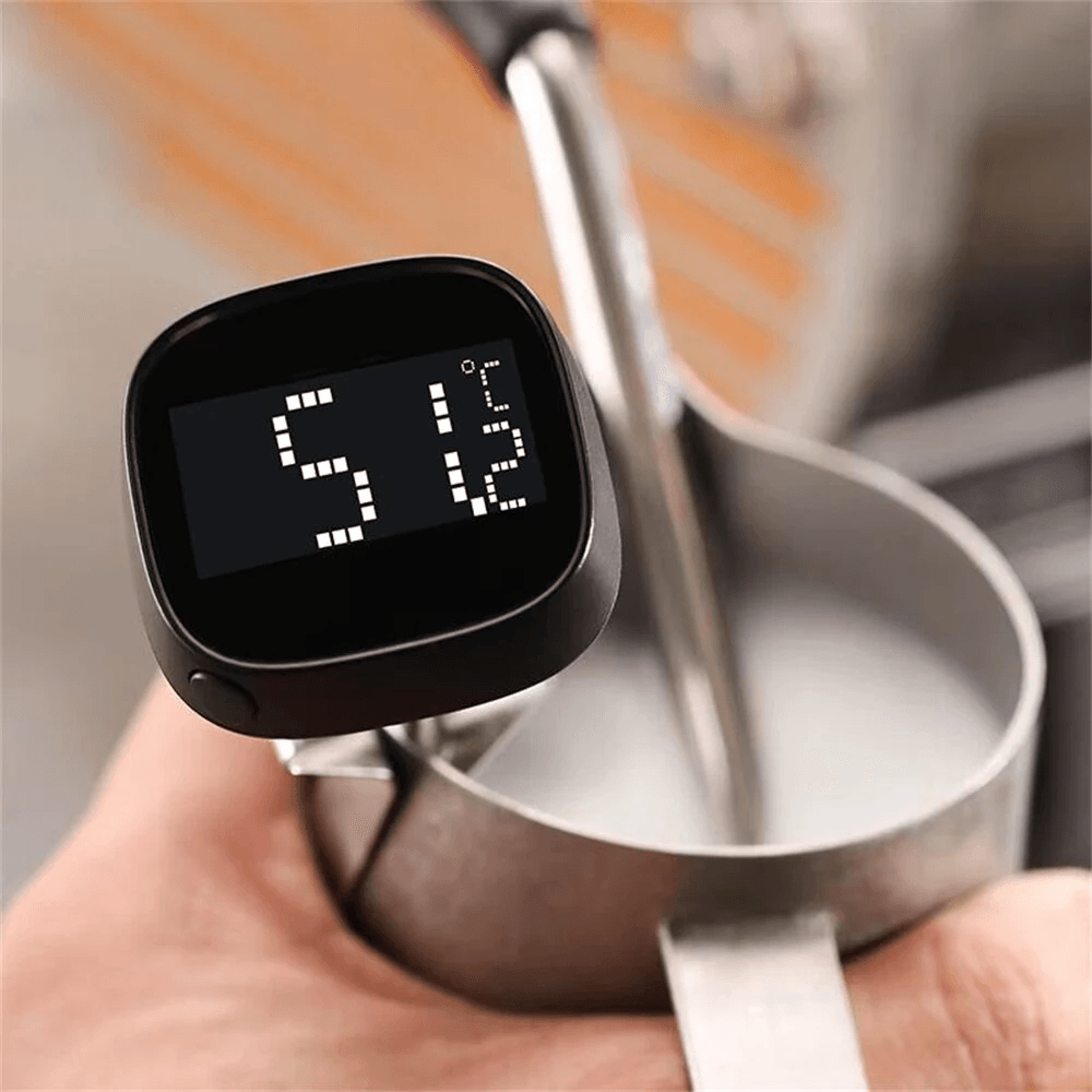 Instant Read Digital Coffee Thermometer With Stainless Steel Probe And LCD Display 2