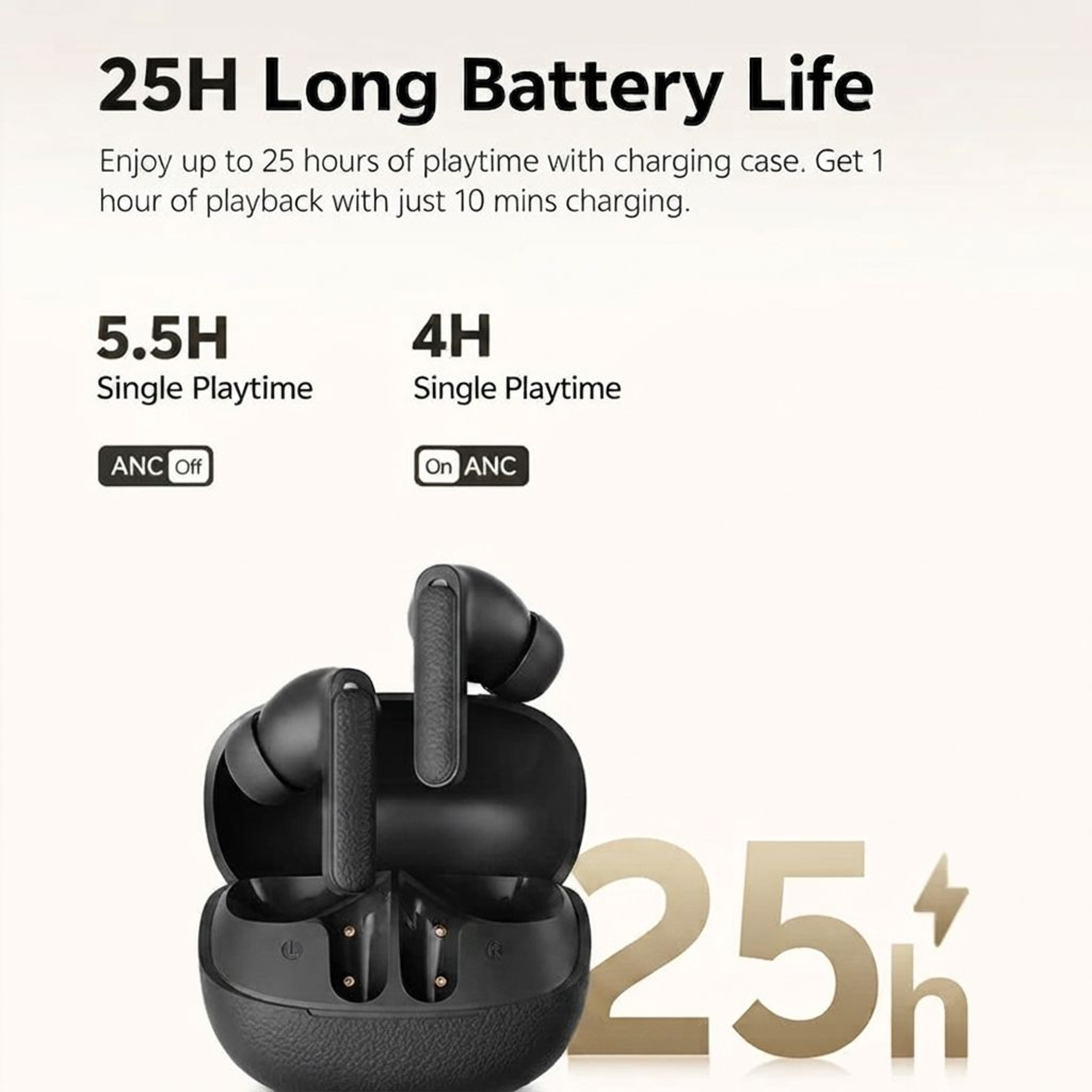 QCY Buds ANC Wireless Earbuds With Adaptive Noise Cancelling And Mic Clear Calls 3