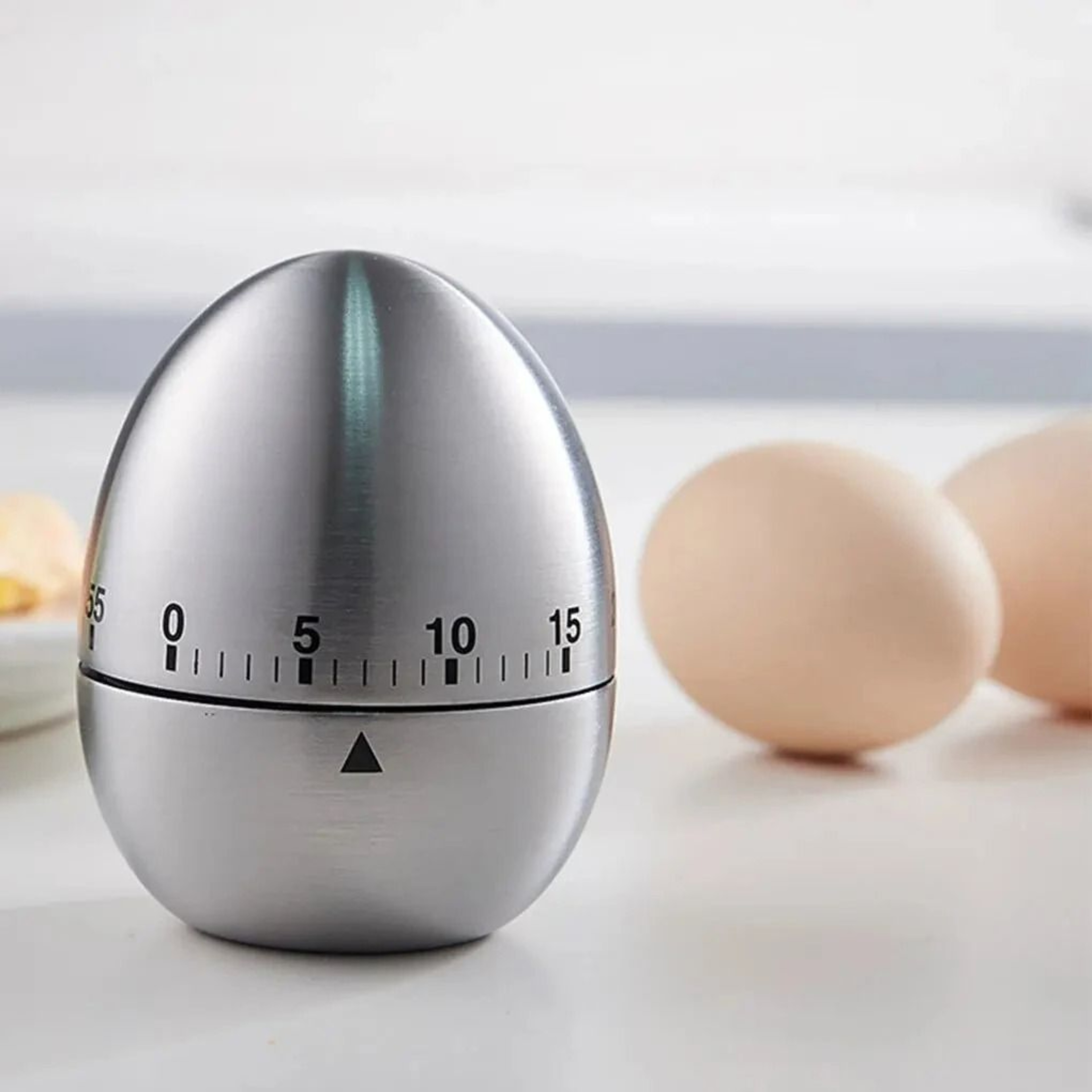 Mechanical Kitchen Timer Stainless Steel Egg Timer With Loud Alarm 7