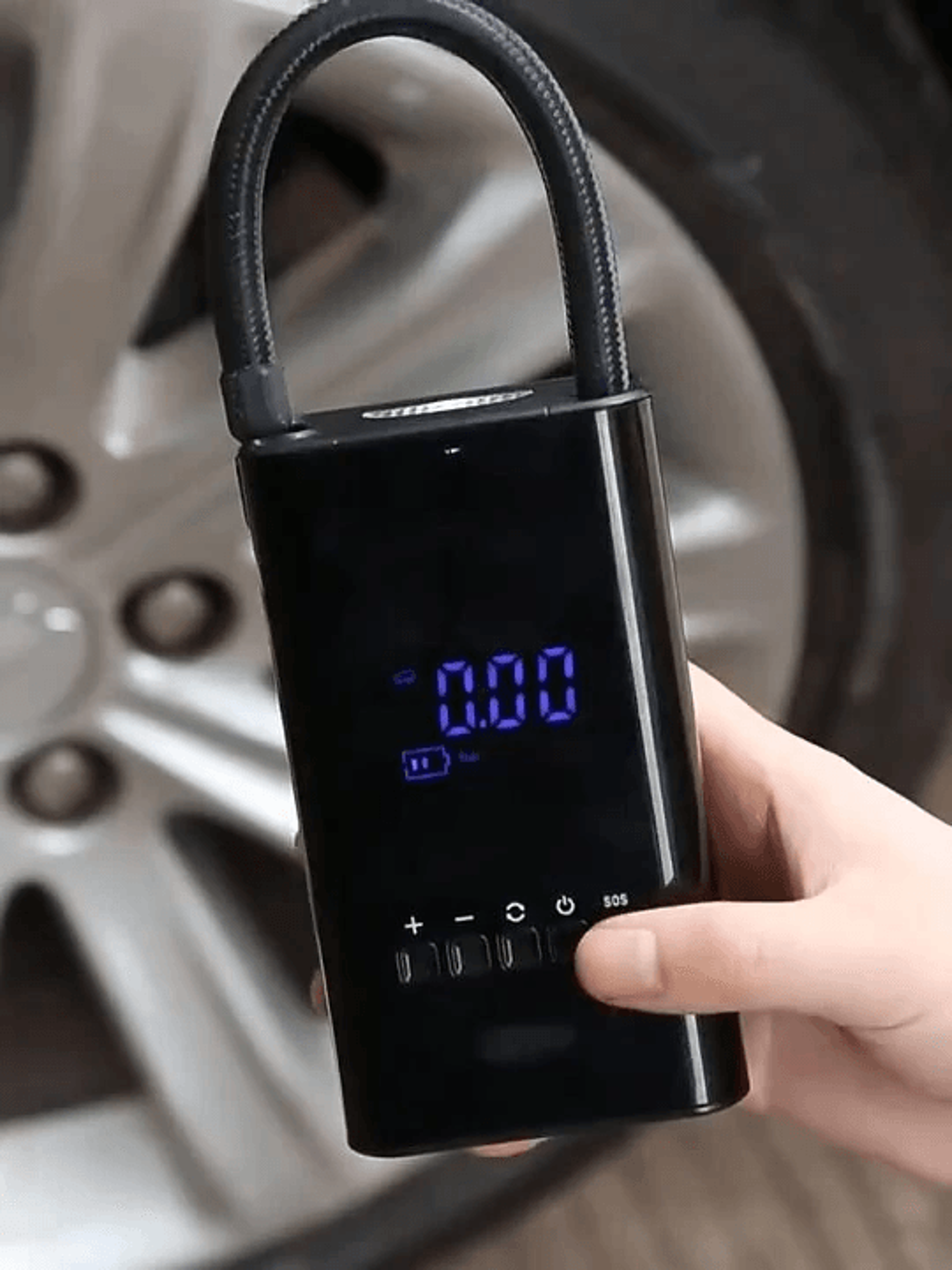 Portable Cordless Tire Inflator With Digital Display And Rechargeable Air Compressor 2