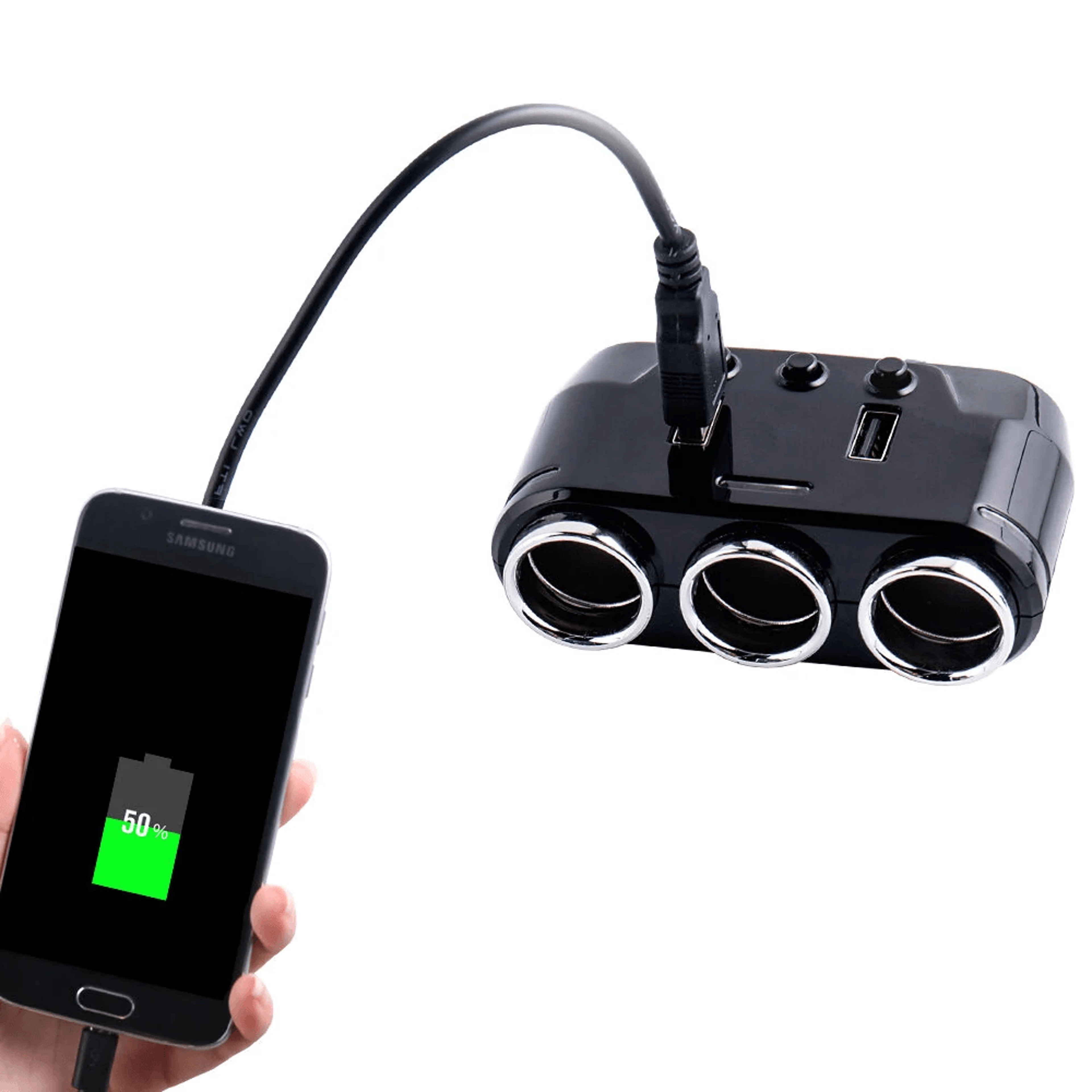 Dual USB Car Charger Socket Fast Charging Power Adapter 1