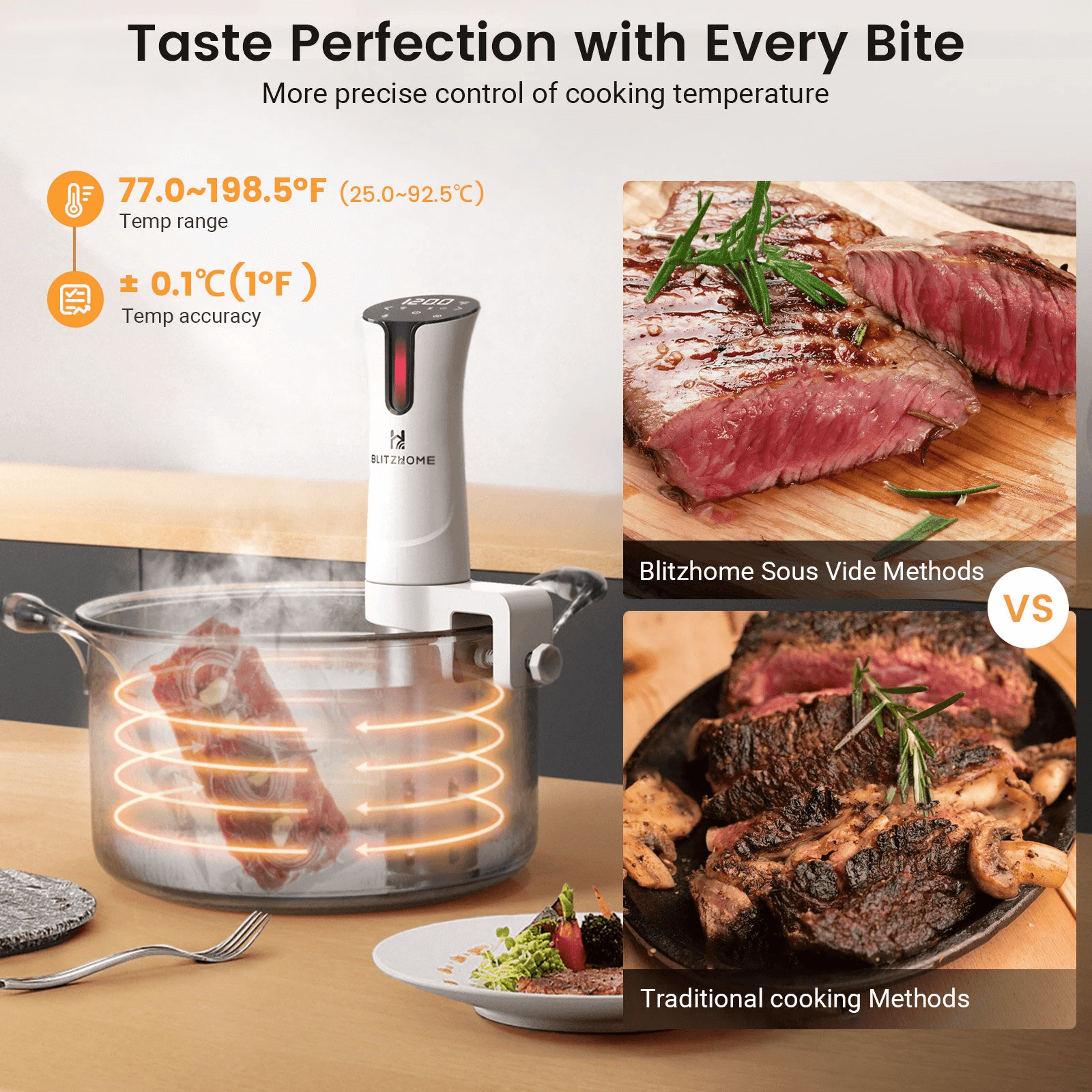 Smart Sous Vide Cooker WiFi Immersion Circulator With Precision Temperature Control 2