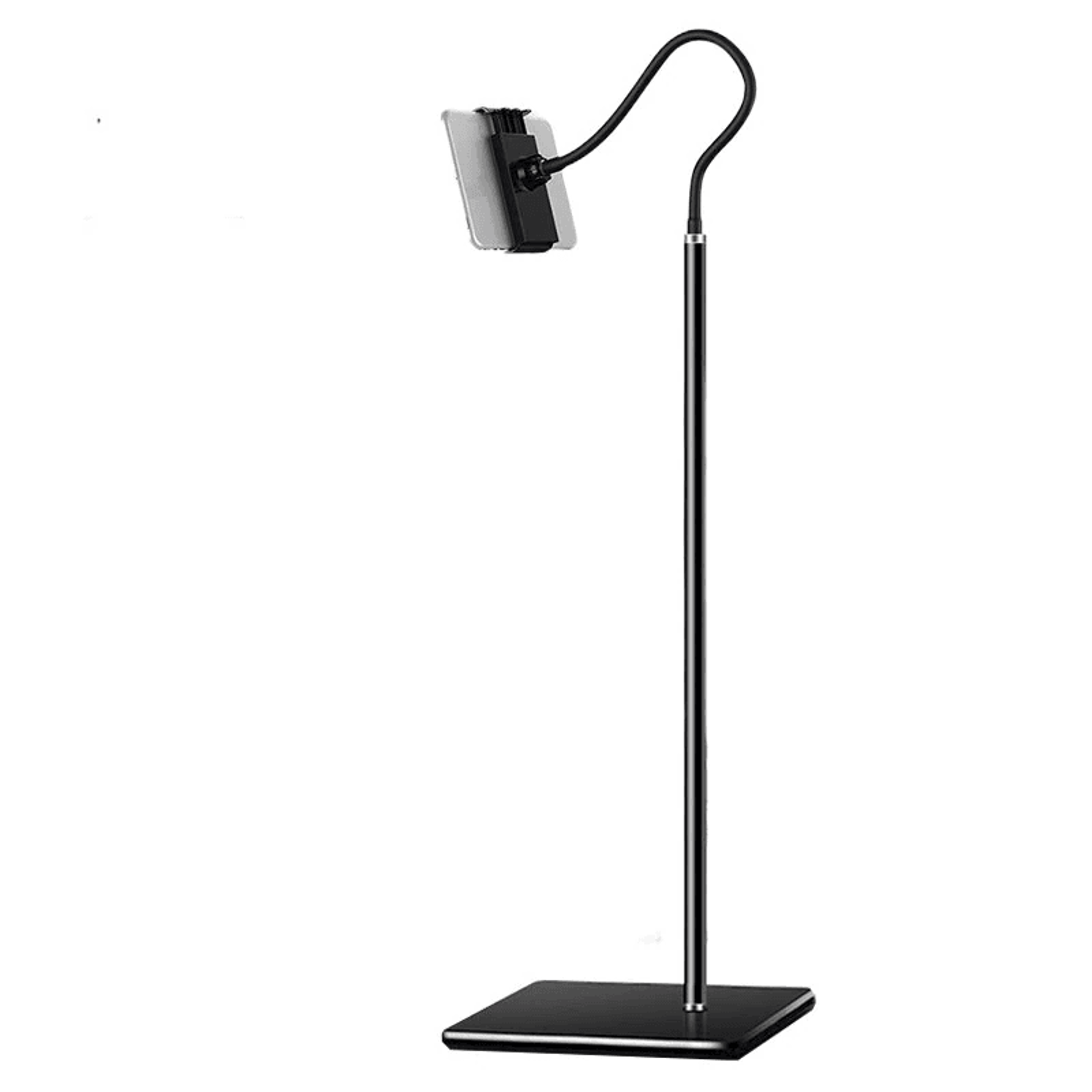 Adjustable Floor Phone And Tablet Stand With Flexible Arm And Heavy Duty Metal Base 2