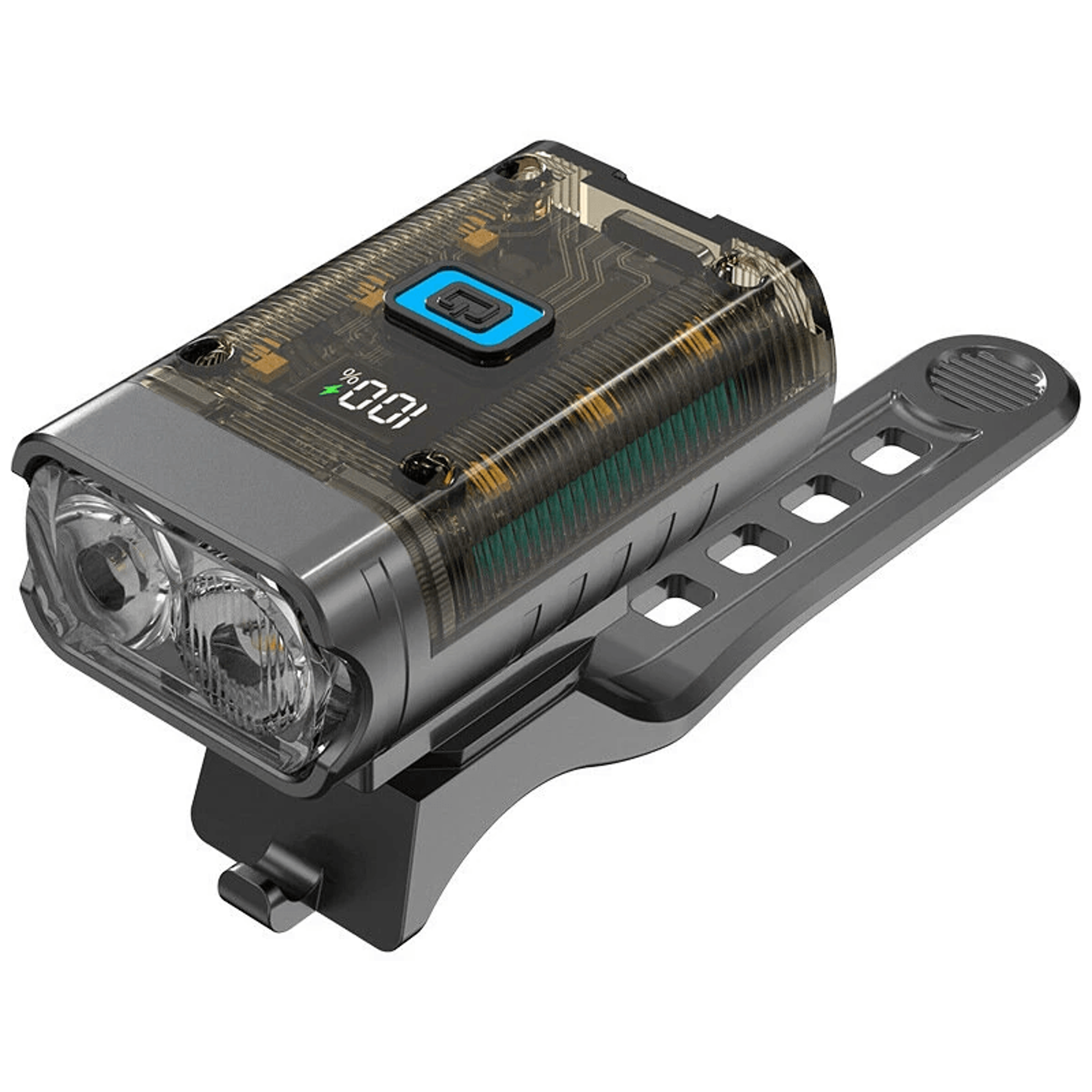 Dual Beam Rechargeable Bike Headlight With Power Display 7