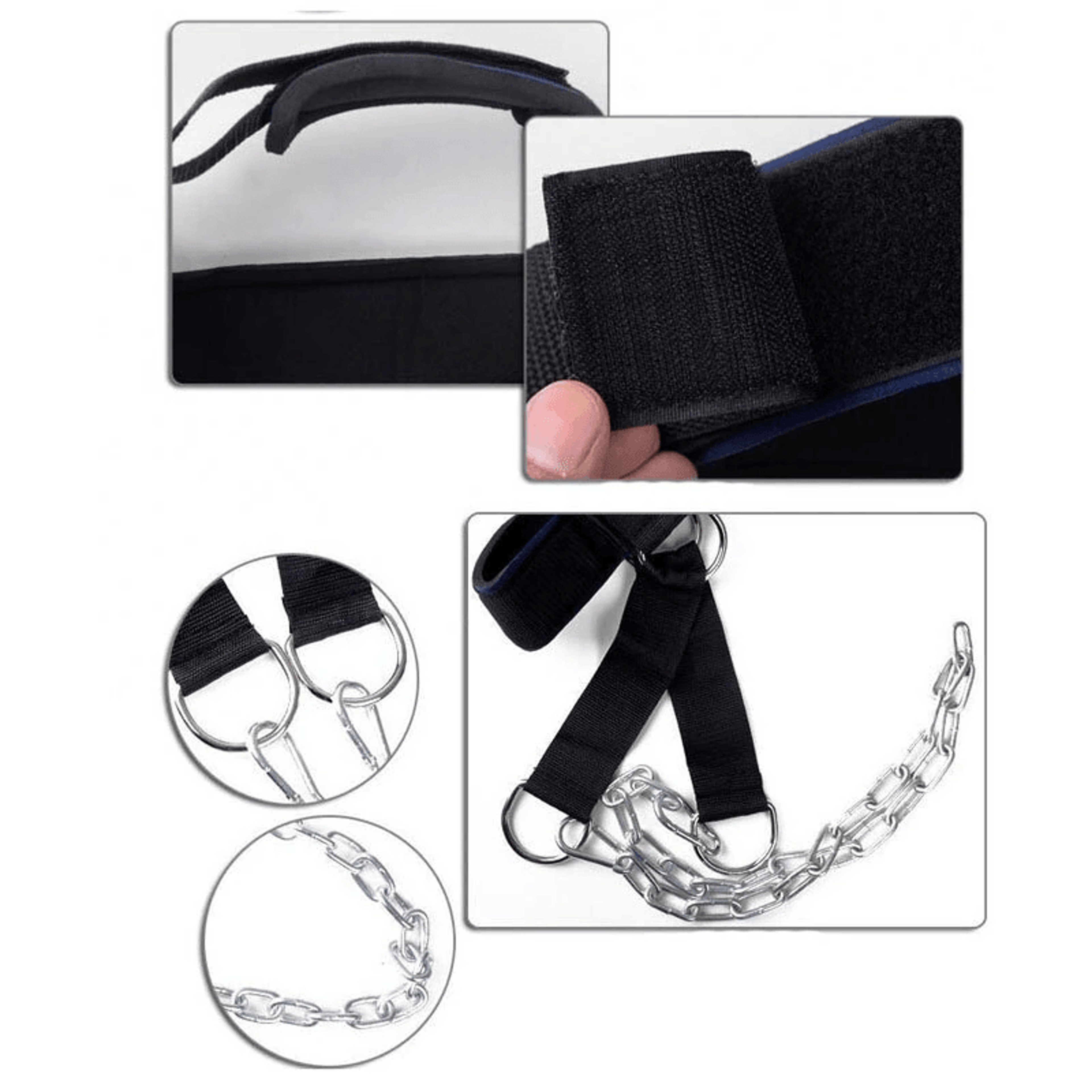 Adjustable Neck Training Harness With Chain For Strength And Resistance Workouts 4