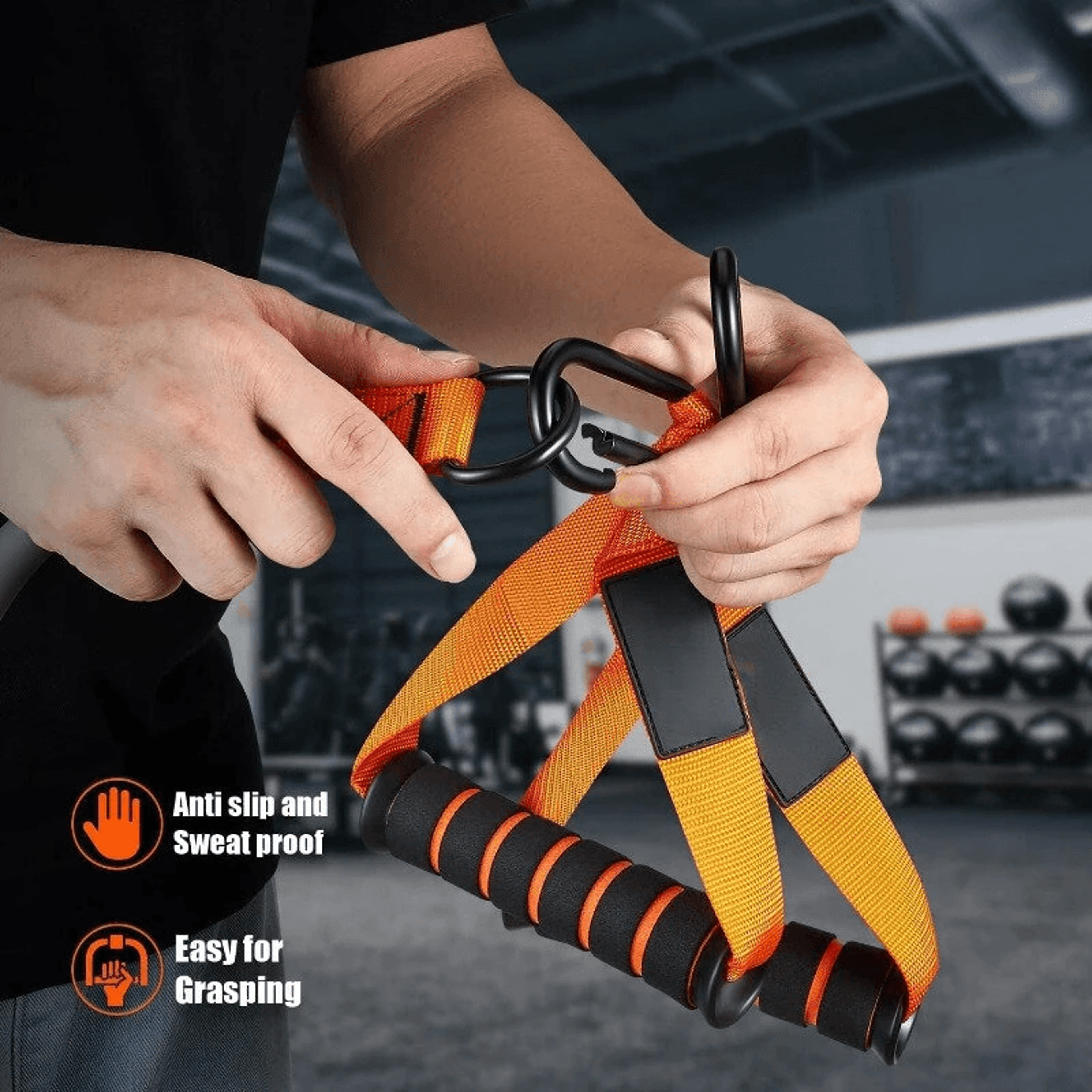 Adjustable Resistance Bands Set For Full Body Strength Training 3