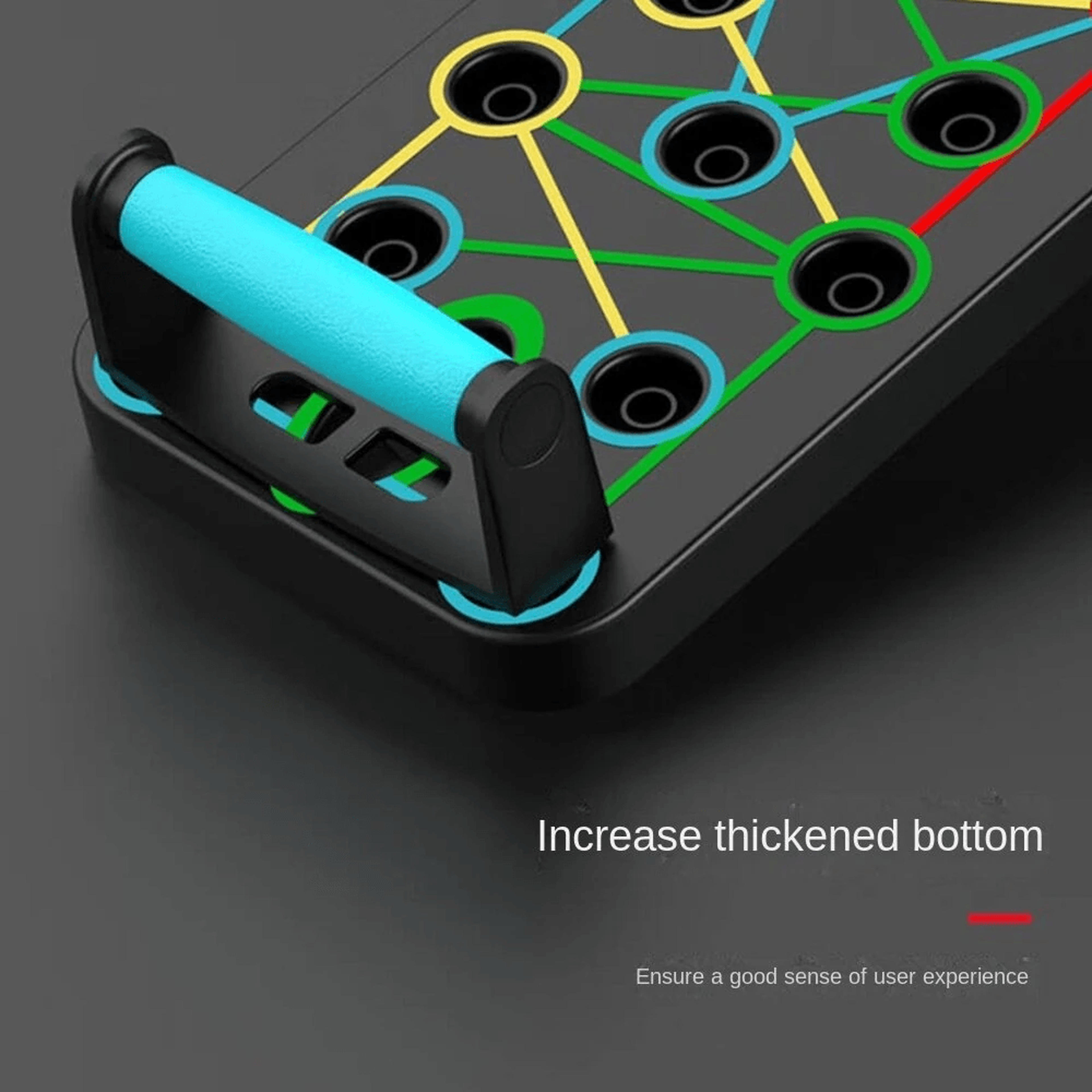 Multifunctional Foldable Push Up Board With Resistance Bands For Full Upper Body Training 3