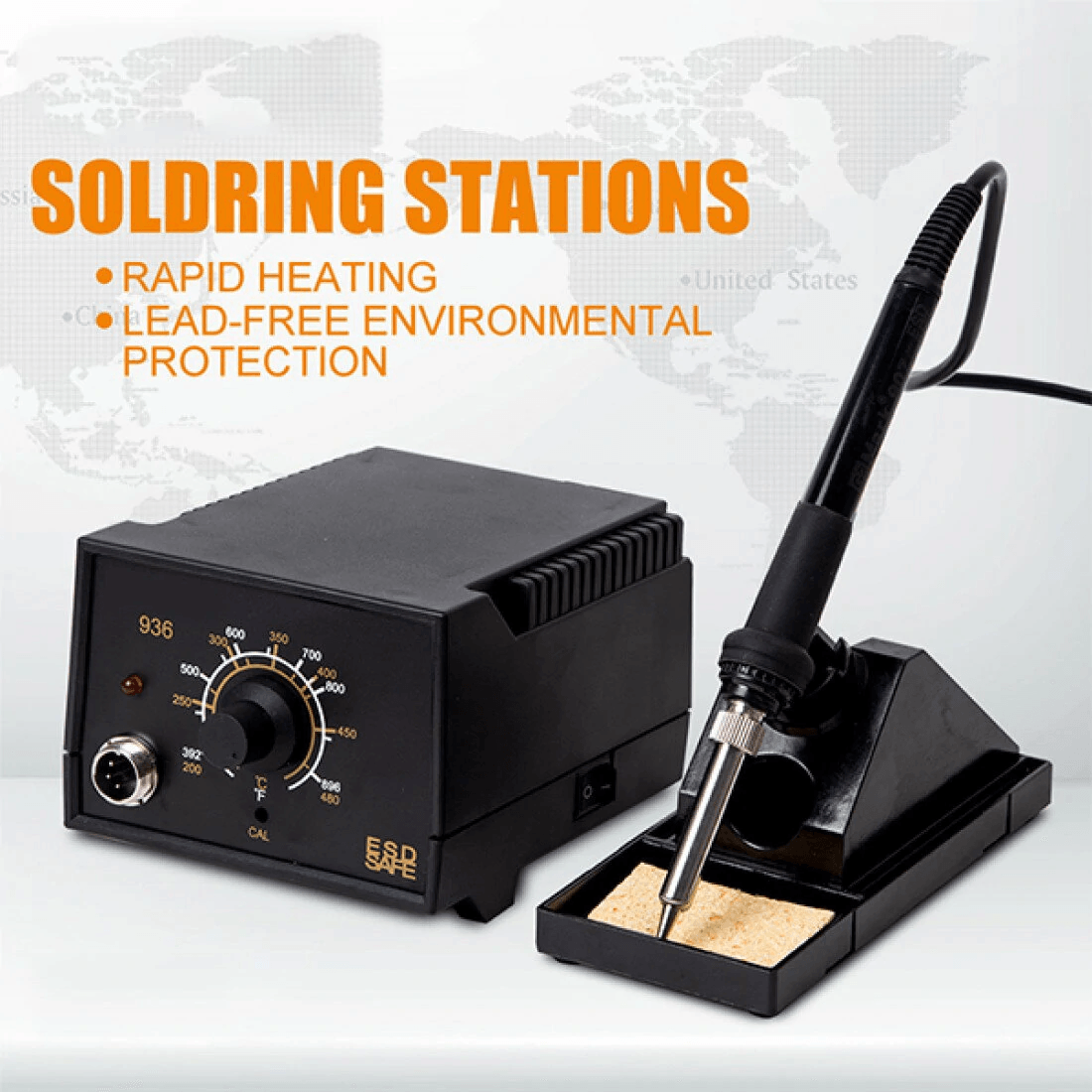 Precision Antistatic Soldering Station With Adjustable Temperature Control 3