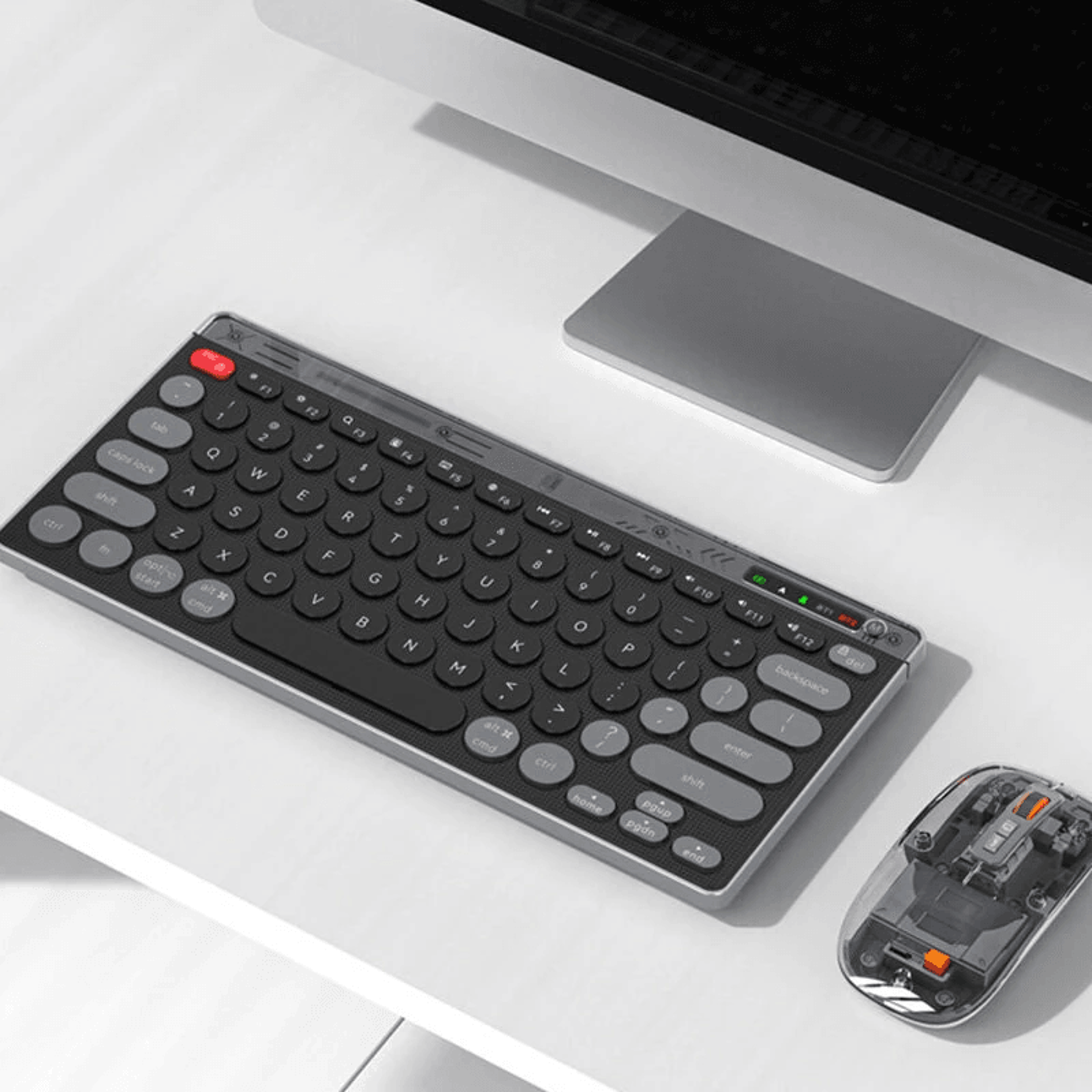 Silent Dual Mode Wireless Keyboard And Mouse Combo With Ultra Slim Key Layout 3
