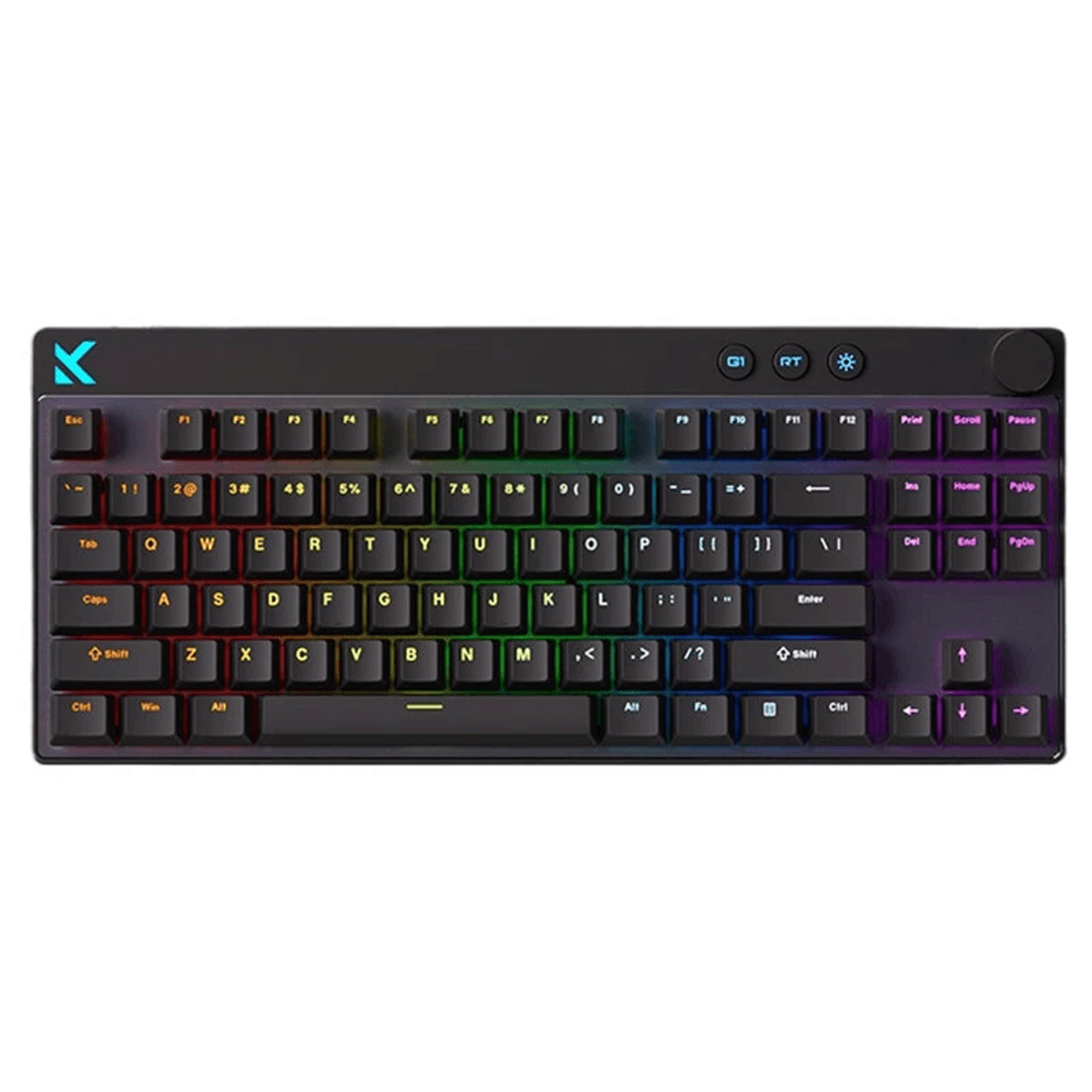 Rapid Trigger Hall Effect Gaming Keyboard With Apollo Magnetic Switches ARGB Lighting And Volume Kn 0
