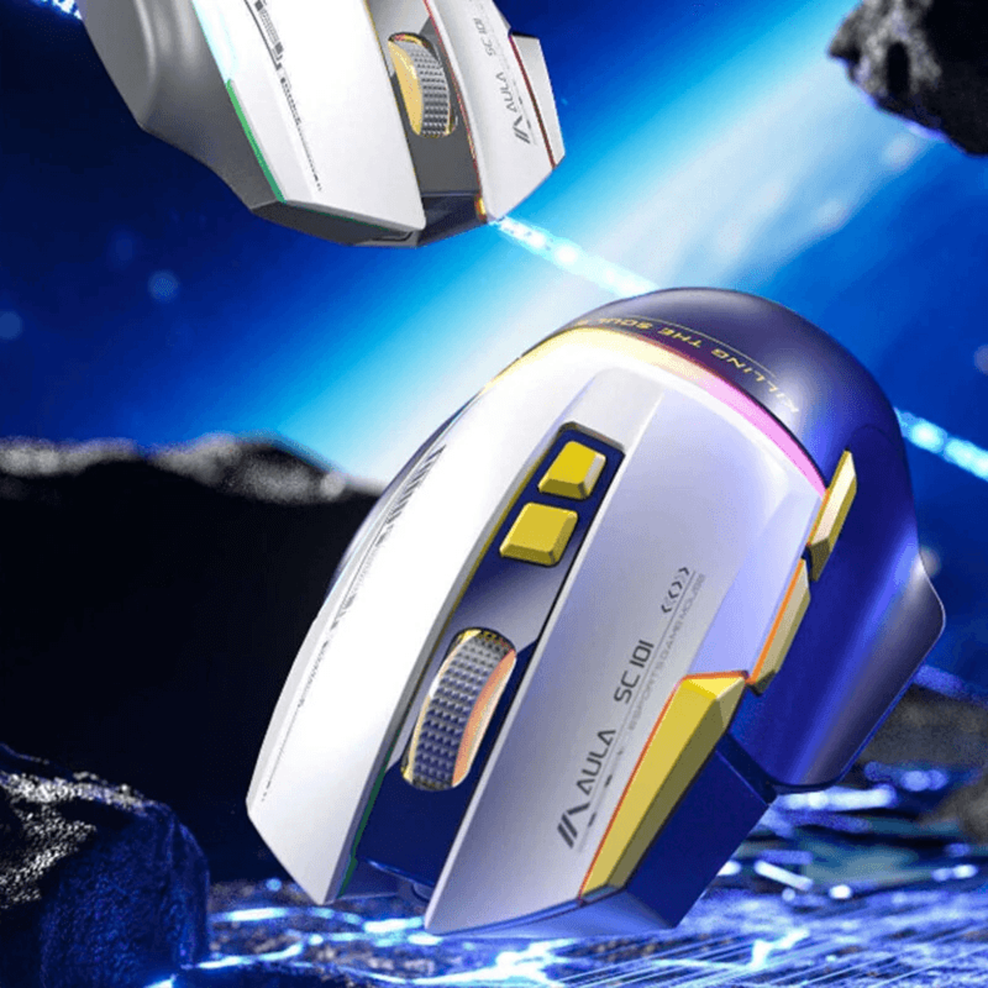 Wireless Gaming Mouse With Bluetooth RGB Lighting And Adjustable DPI 4