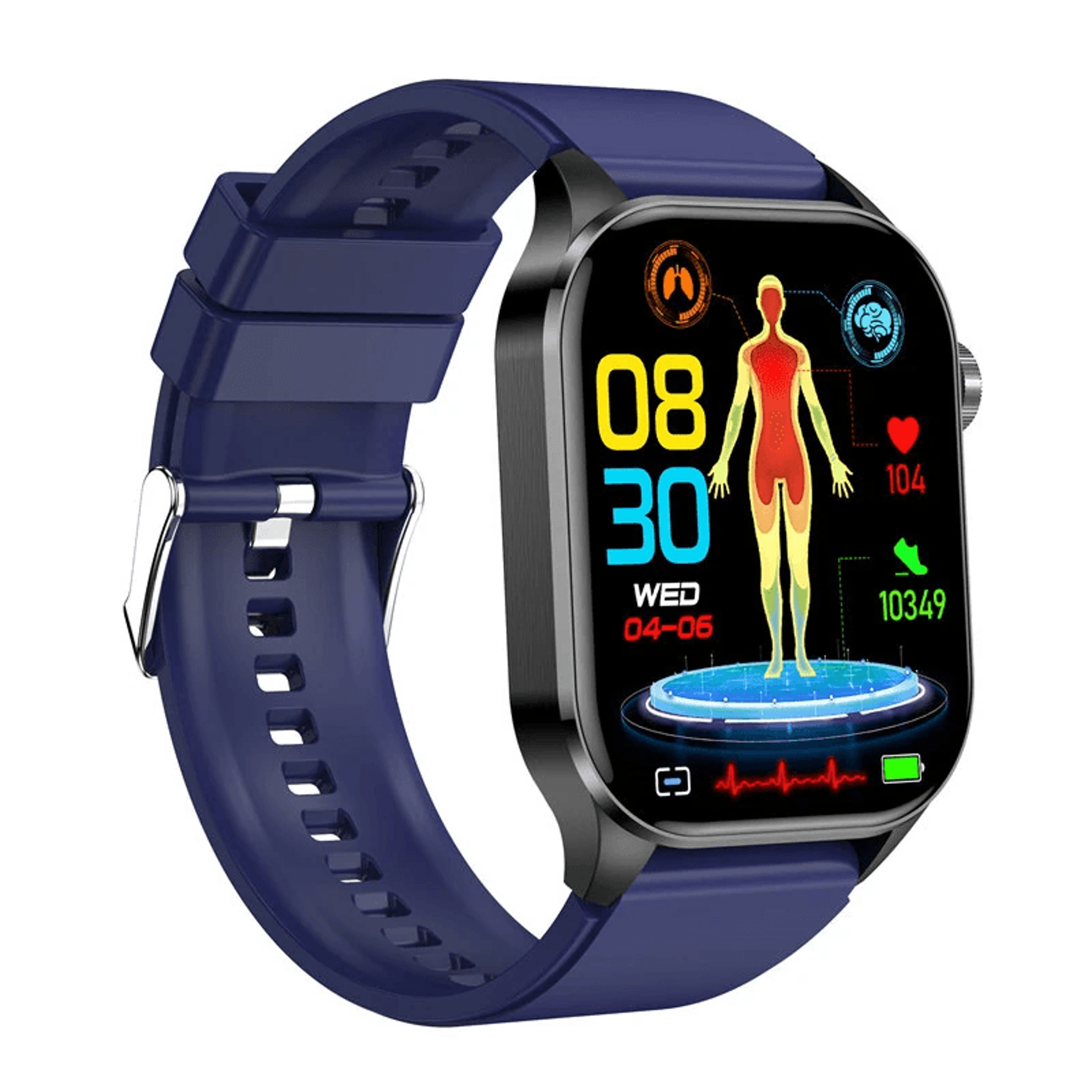 AMOLED ECG Smart Watch With Bluetooth Calling Health Tracking And Multi Sport Modes 6