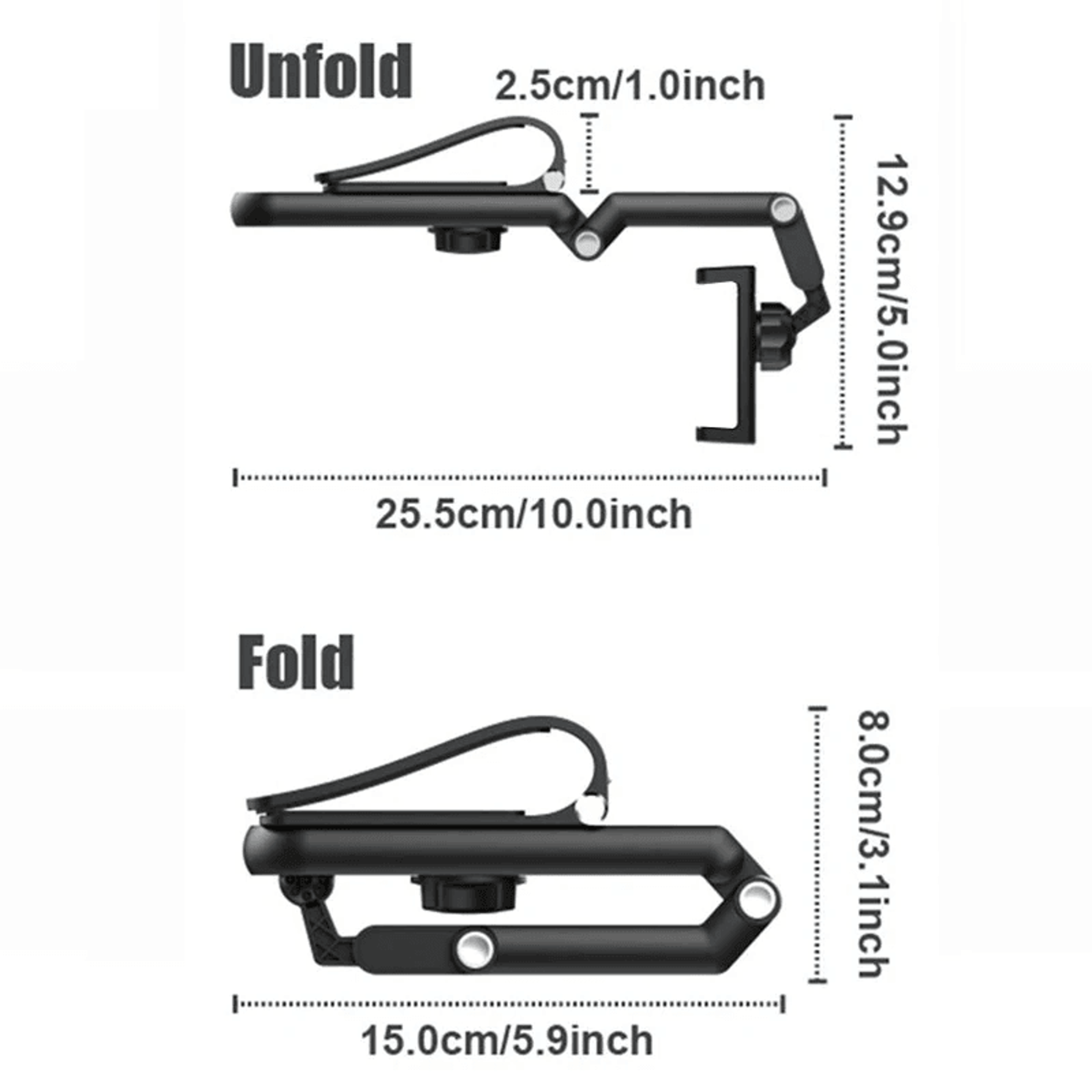 Rotating Sun Visor Car Phone Holder Adjustable Universal Phone Mount 9
