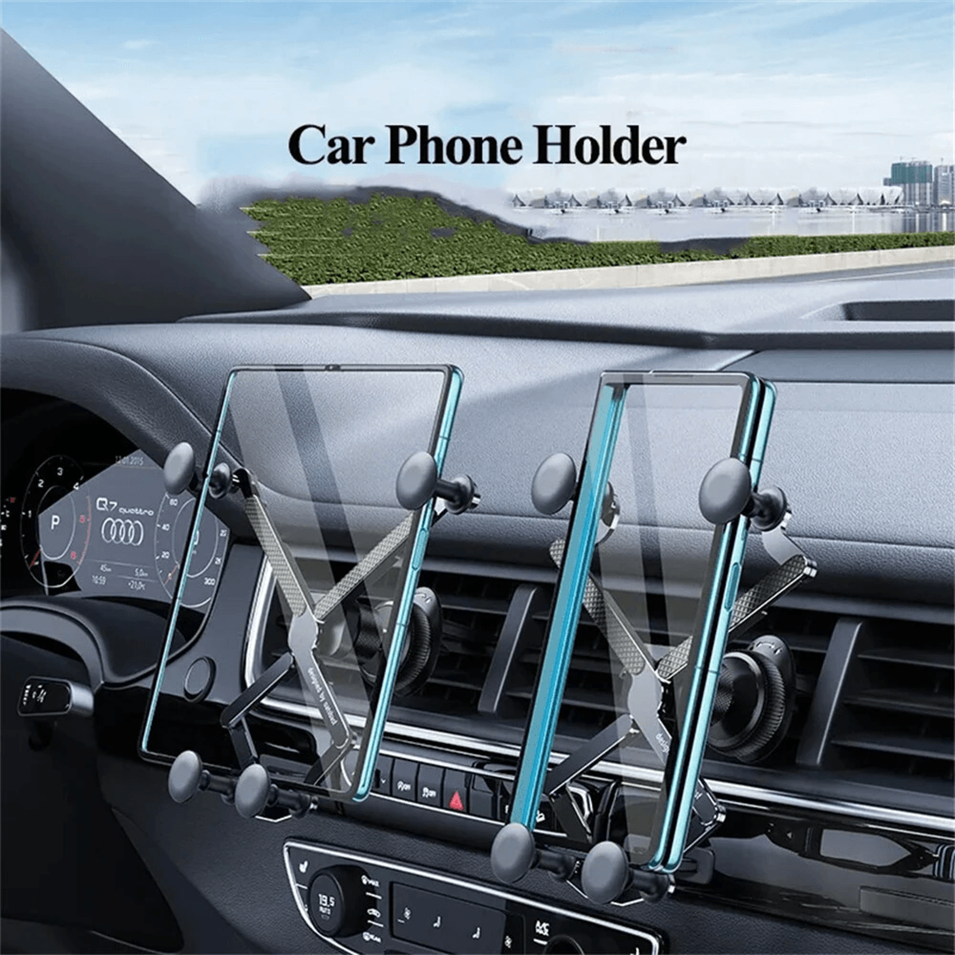 Universal Rotating Car Phone Holder Foldable Air Vent Mount 1