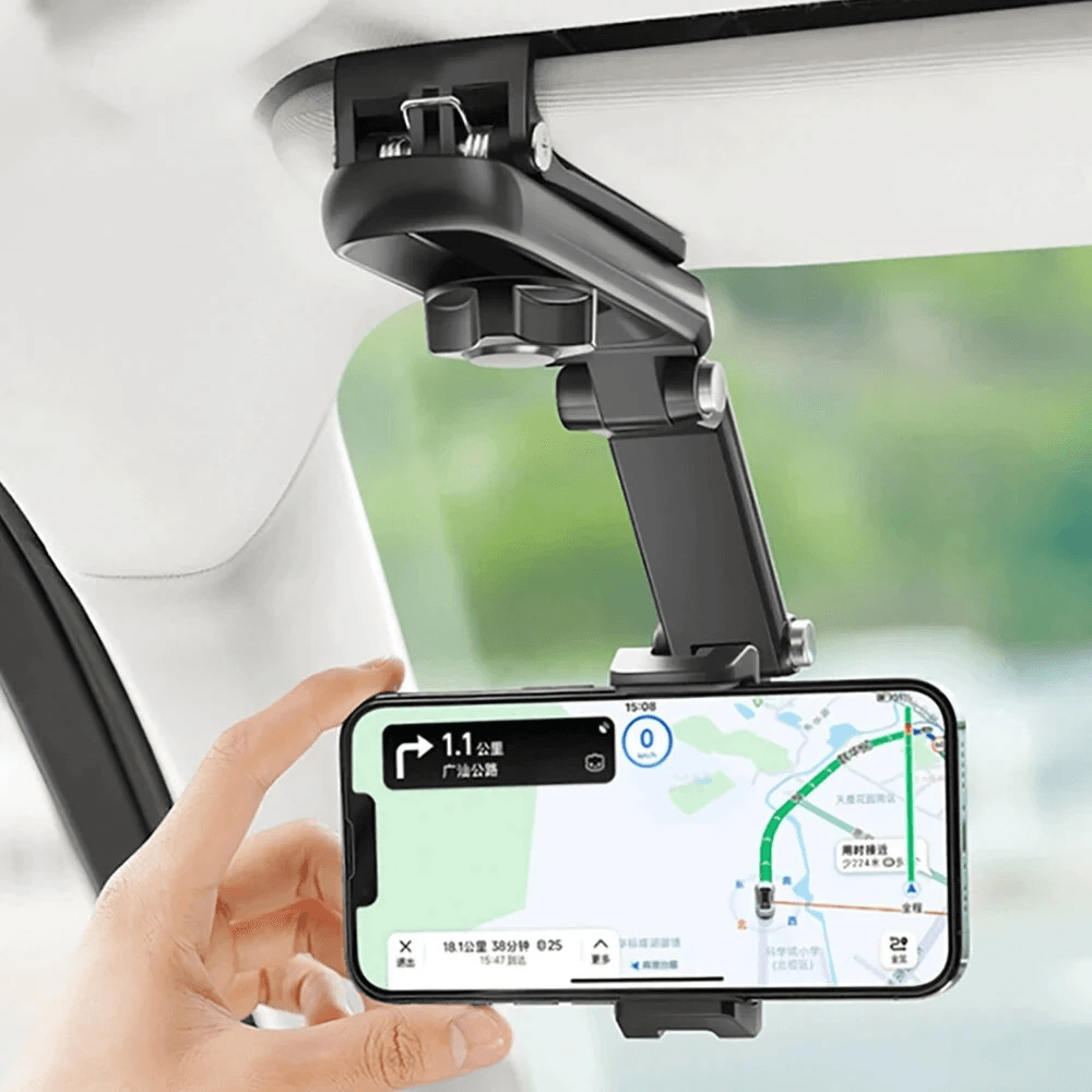 Universal Rotating Sun Visor Car Phone Holder 2