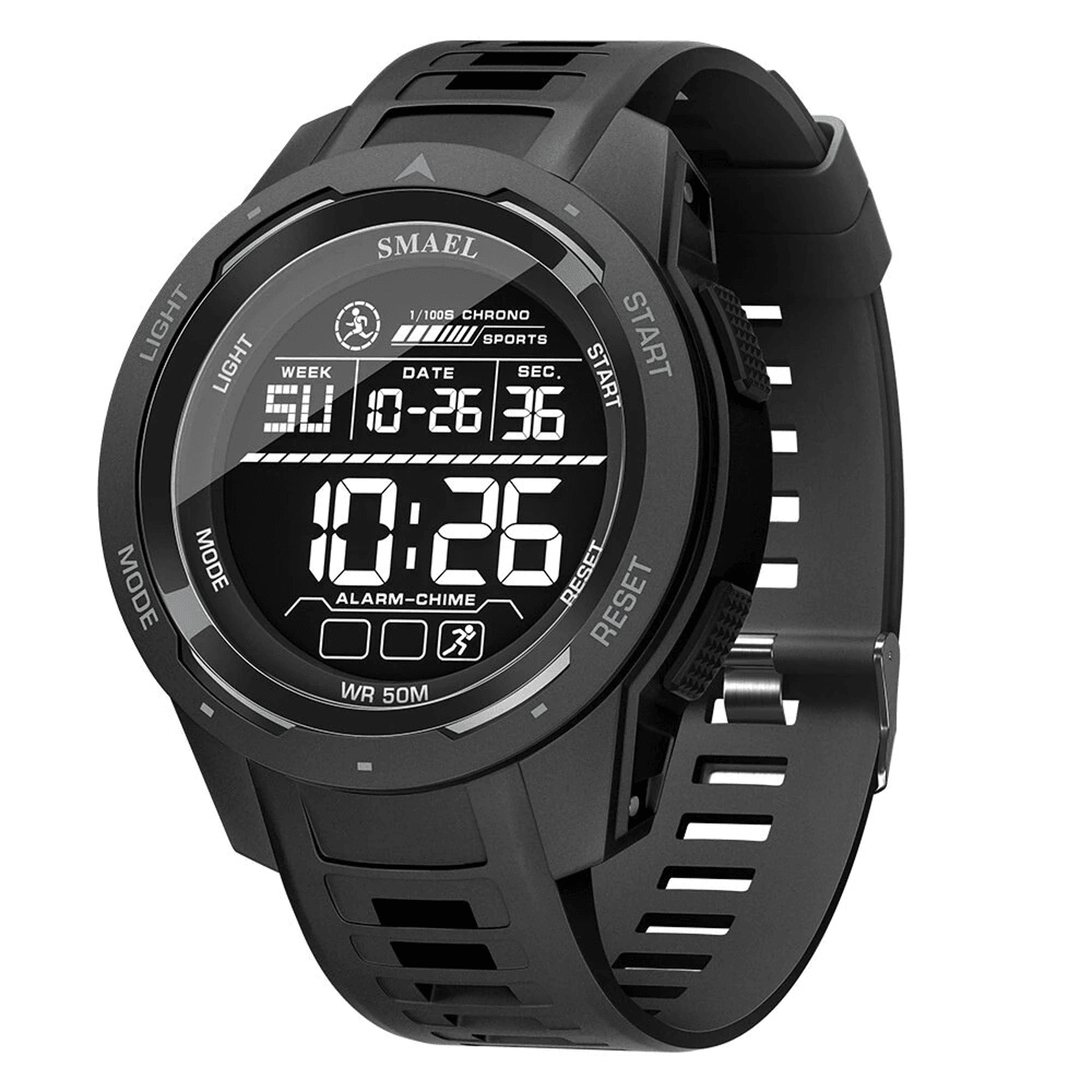 Mens Waterproof LED Digital Sports Watch With Luminous Display And Comfortable TPU Strap 0