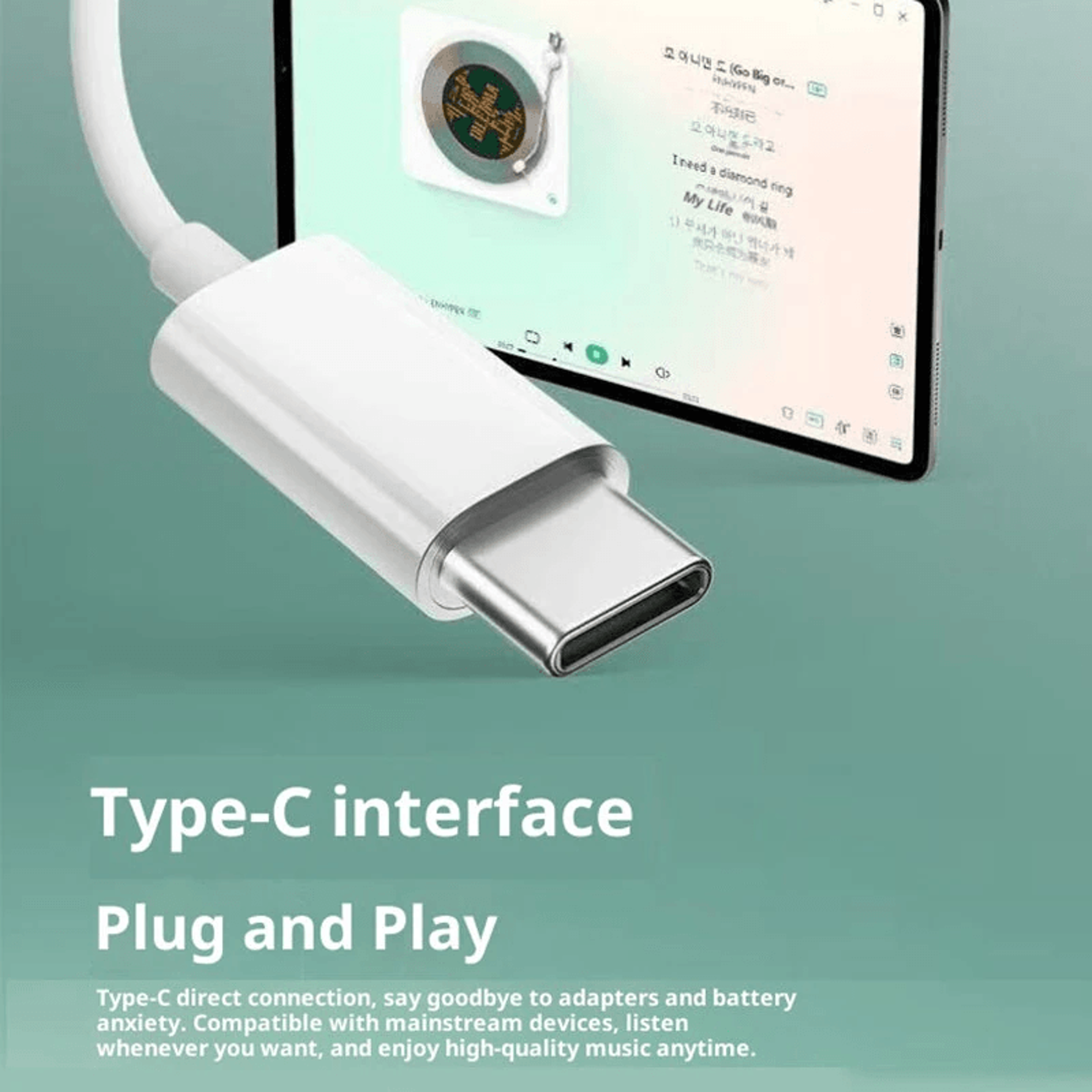 Hi Res USB C Wired Earbuds With Mic And Dynamic Sound 3