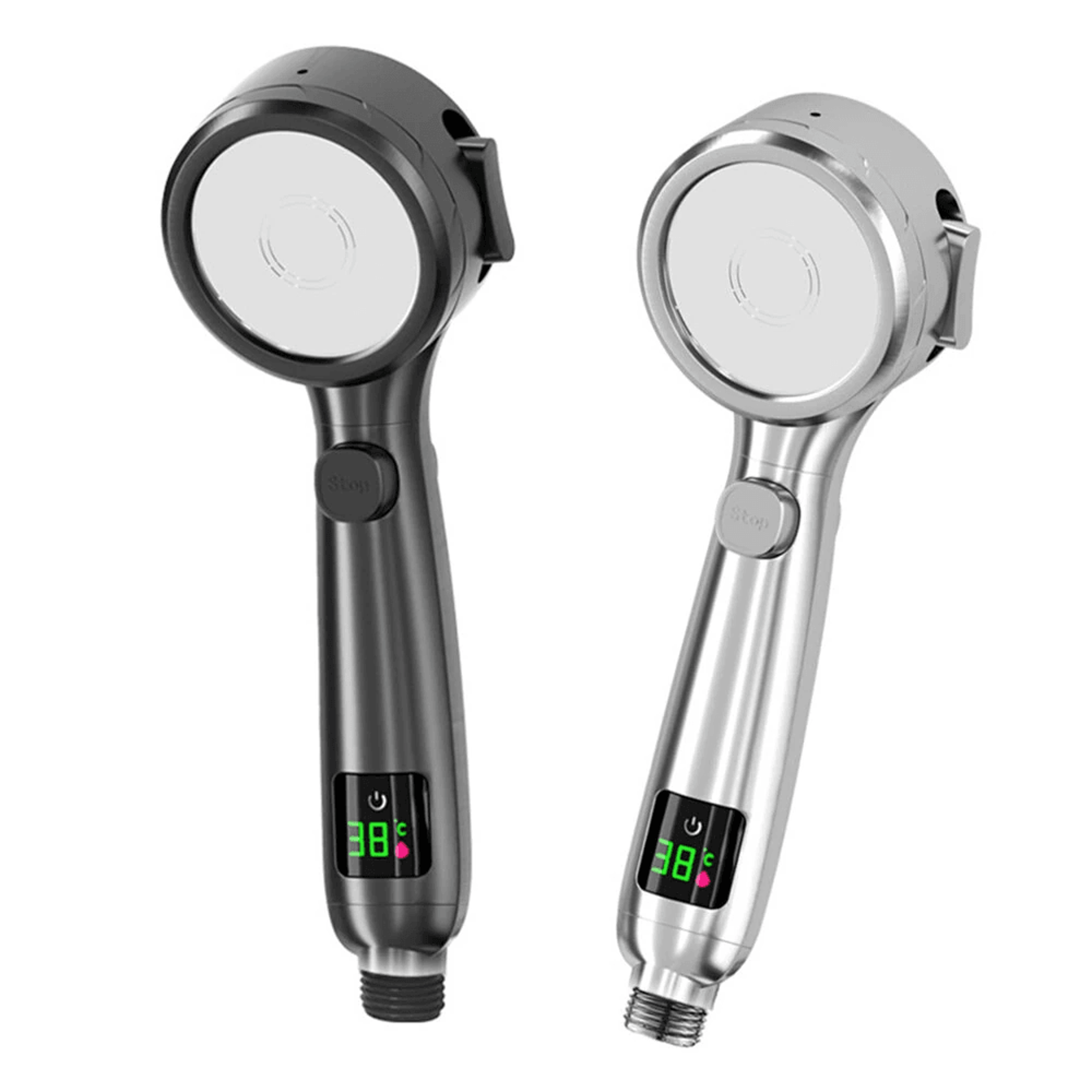 Smart High Pressure Handheld Shower Head With LED Temperature Display And Spray Modes 0