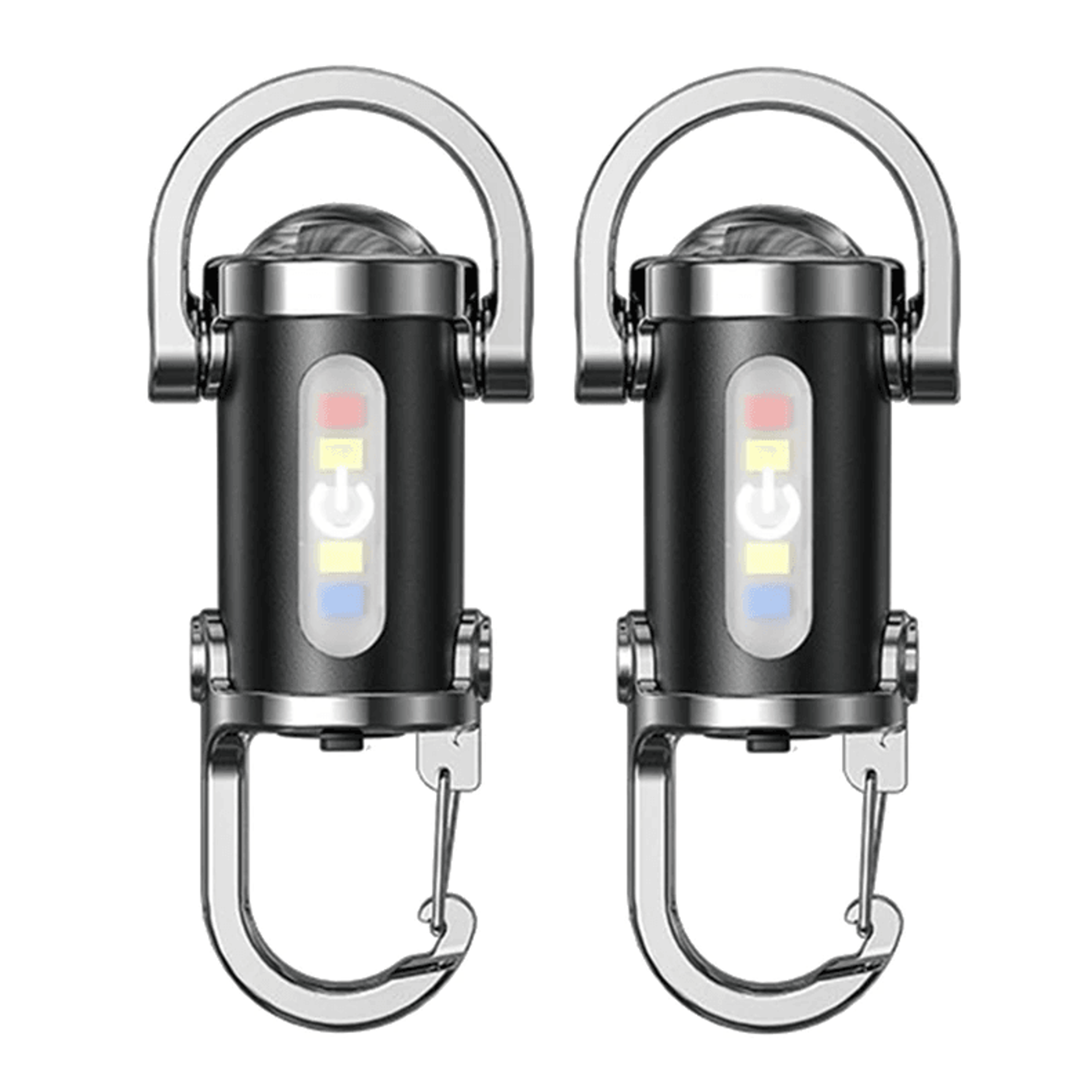 Mini Rechargeable LED Keychain Flashlight With UV Light 8