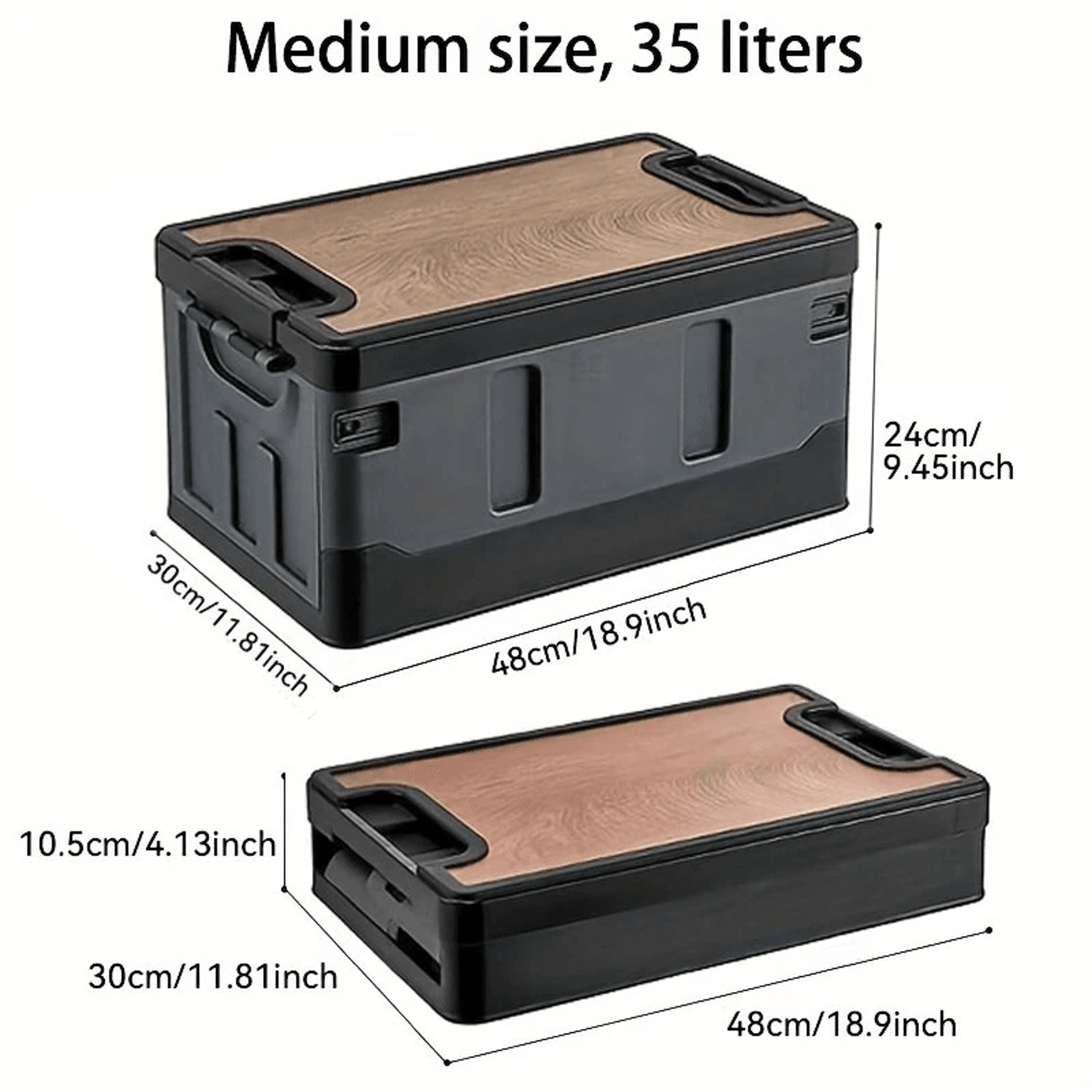 Large Capacity Foldable Camping Storage Box And Waterproof Car Trunk Organizer 5