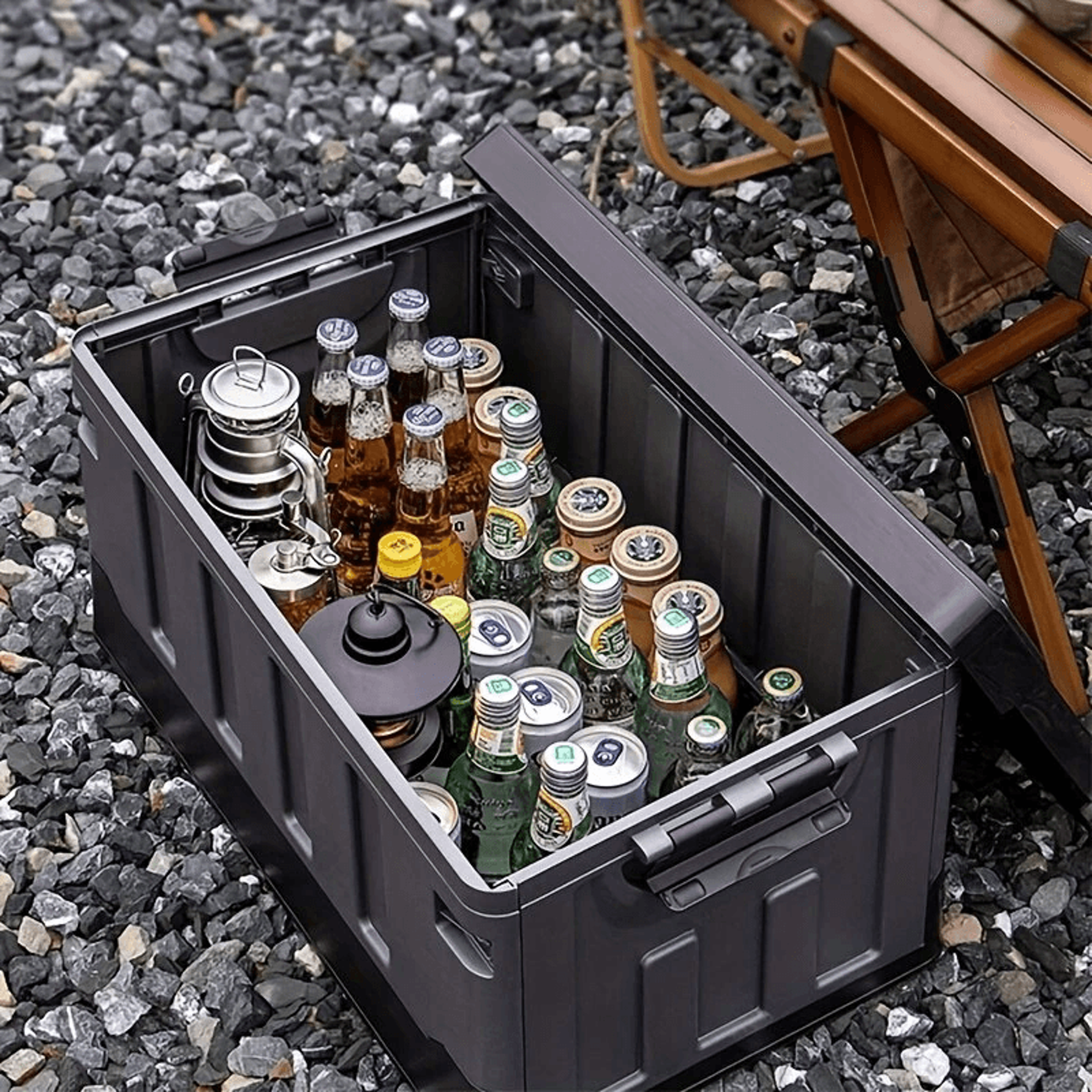 Large Capacity Foldable Camping Storage Box And Waterproof Car Trunk Organizer 2