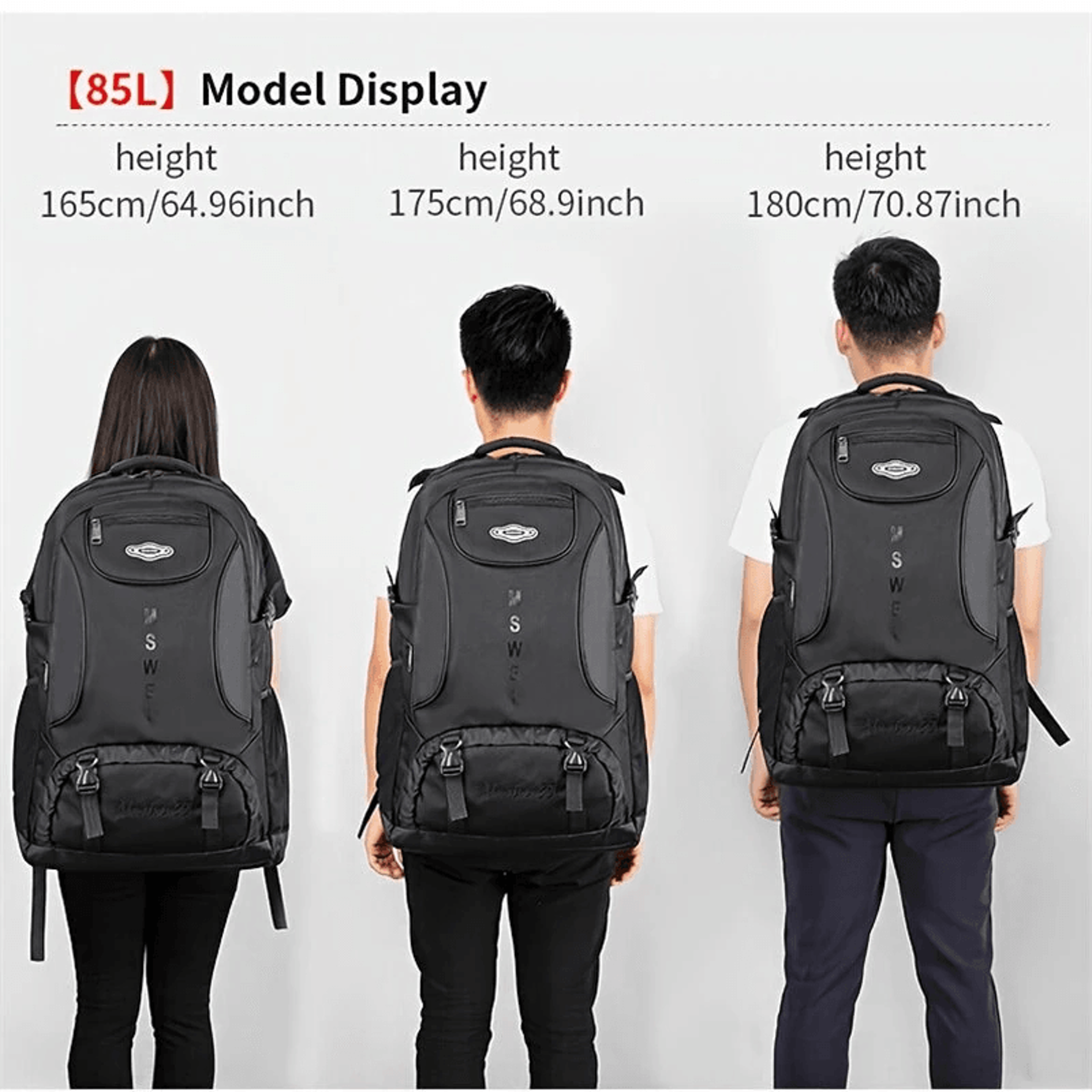 Large Capacity Travel Laptop Backpack With USB Port 1