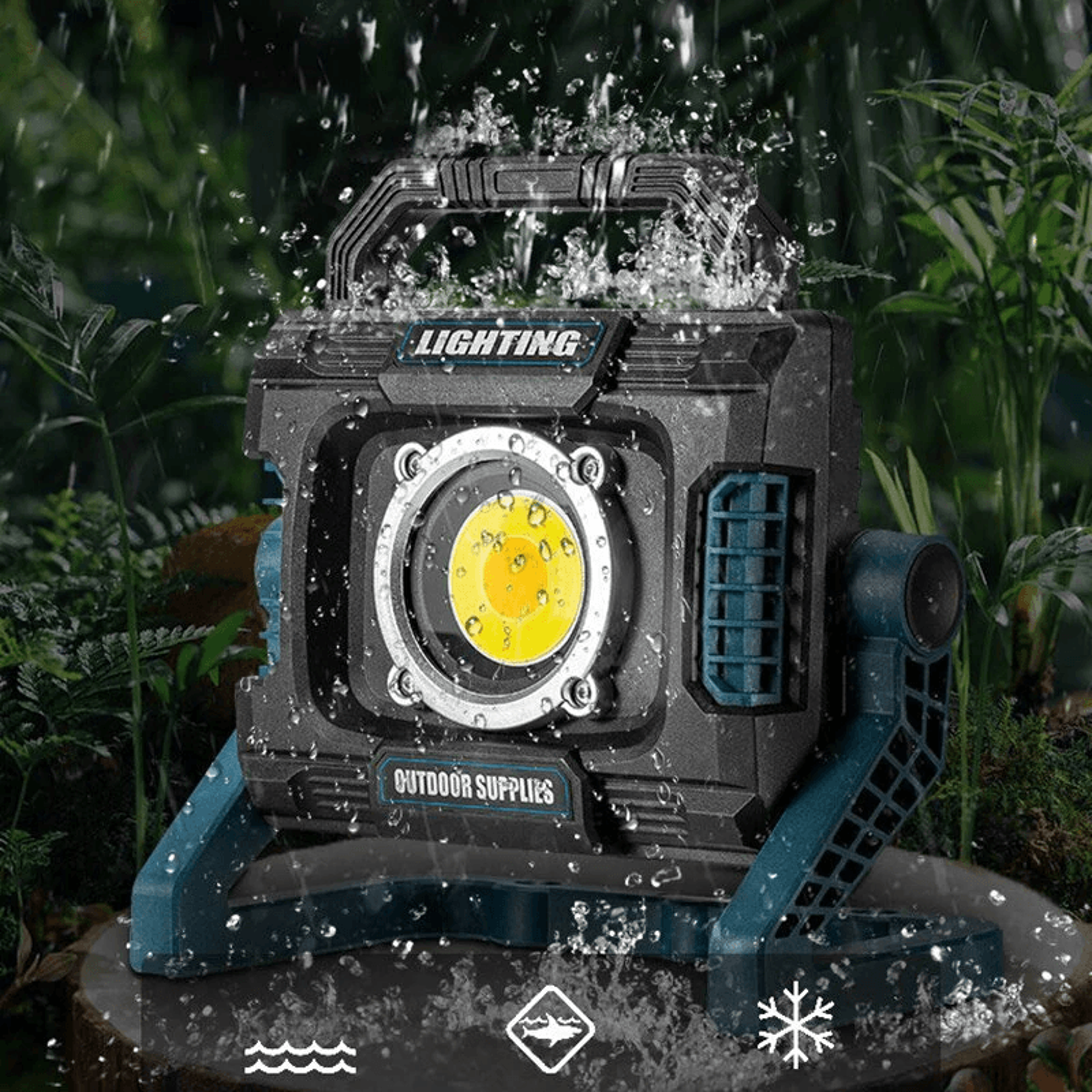 Portable COB Spotlight USB Rechargeable Work Light For Camping And Emergencies 1